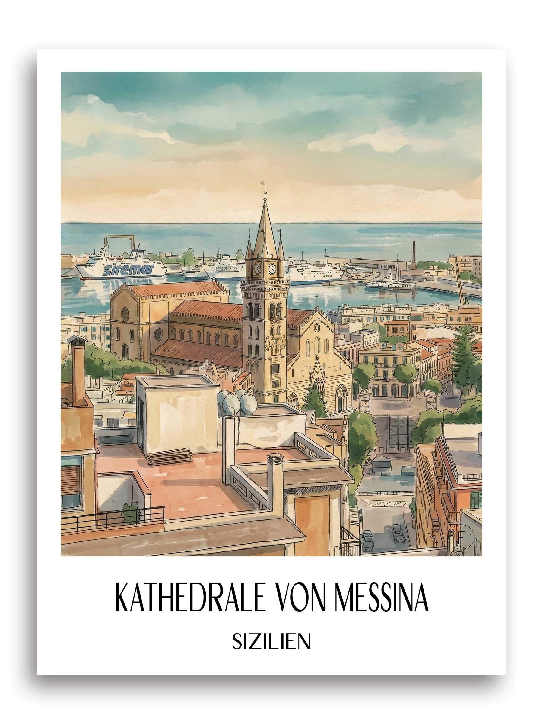 kathedrale-von-messina-sizilien-italien-poster-aquarell
