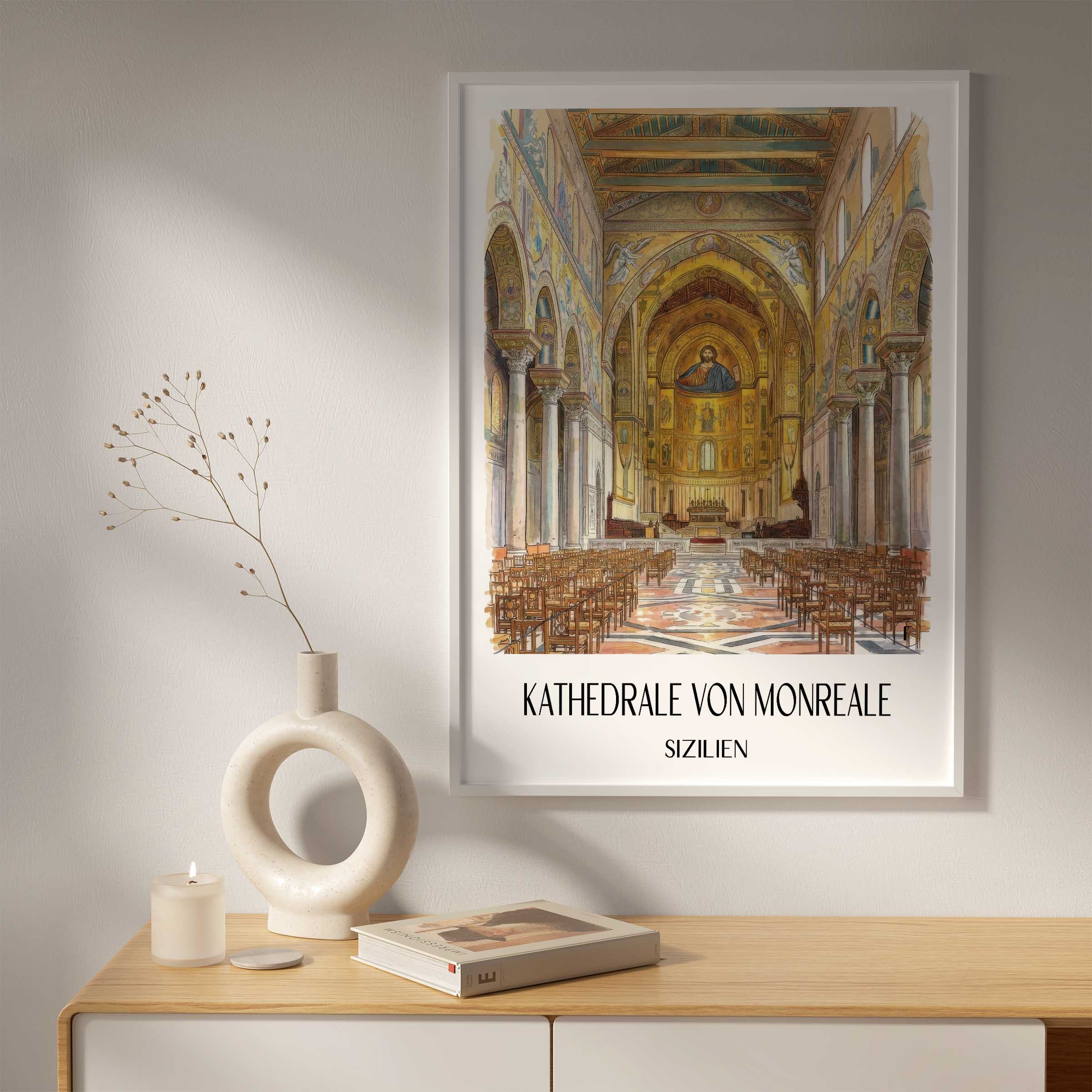 kathedrale-von-monreale-sizilien-italien-poster-aquarell