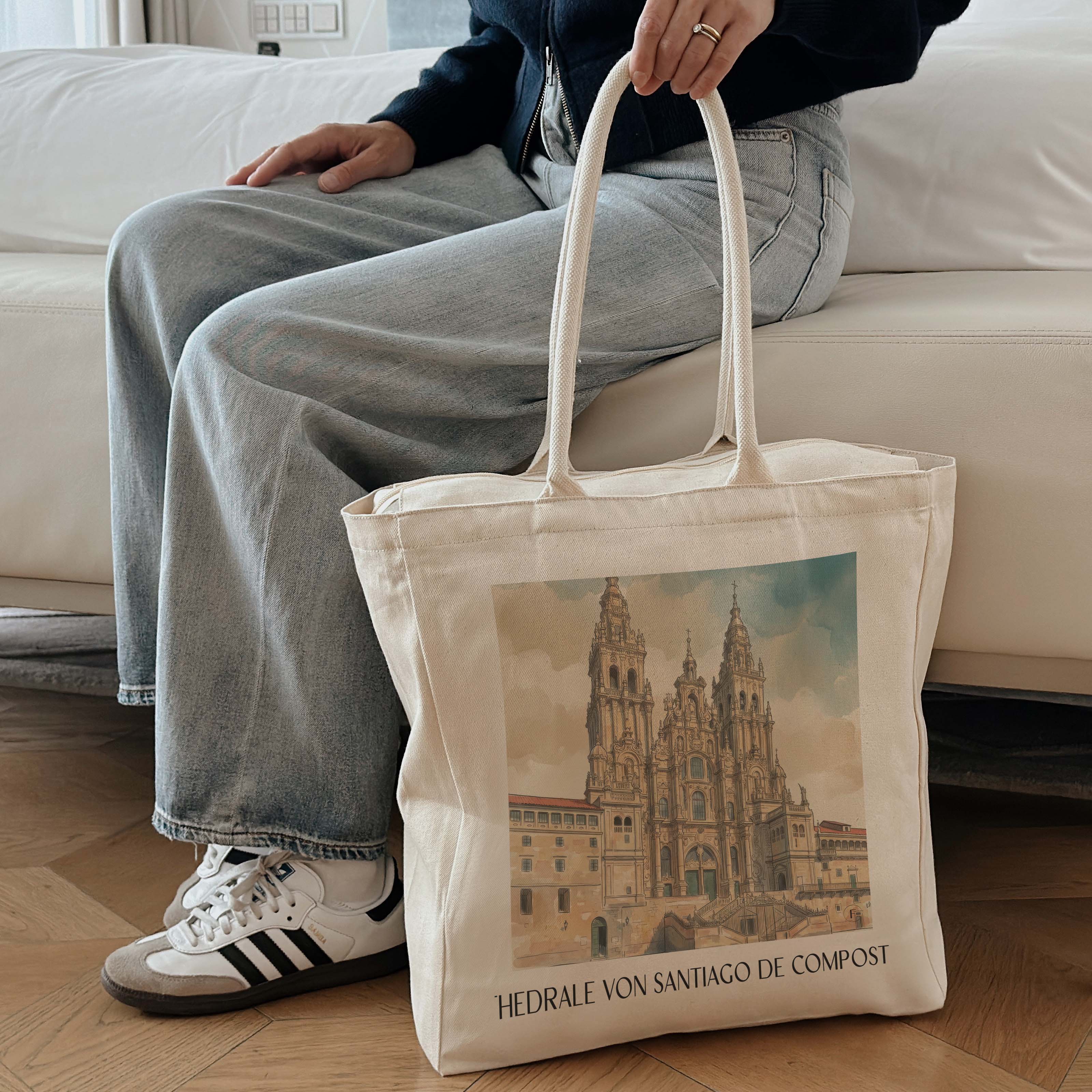 kathedrale-von-santiago-spanien-spanien-einkaufstasche-aquarell