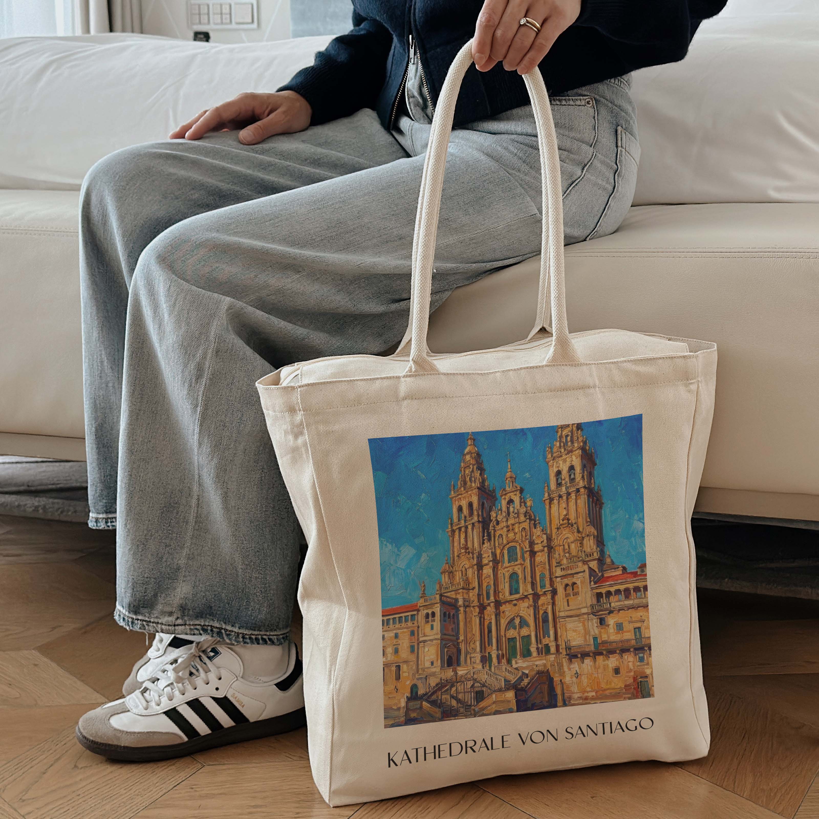 kathedrale-von-santiago-spanien-spanien-einkaufstasche-oil-painting-oelgemaelde