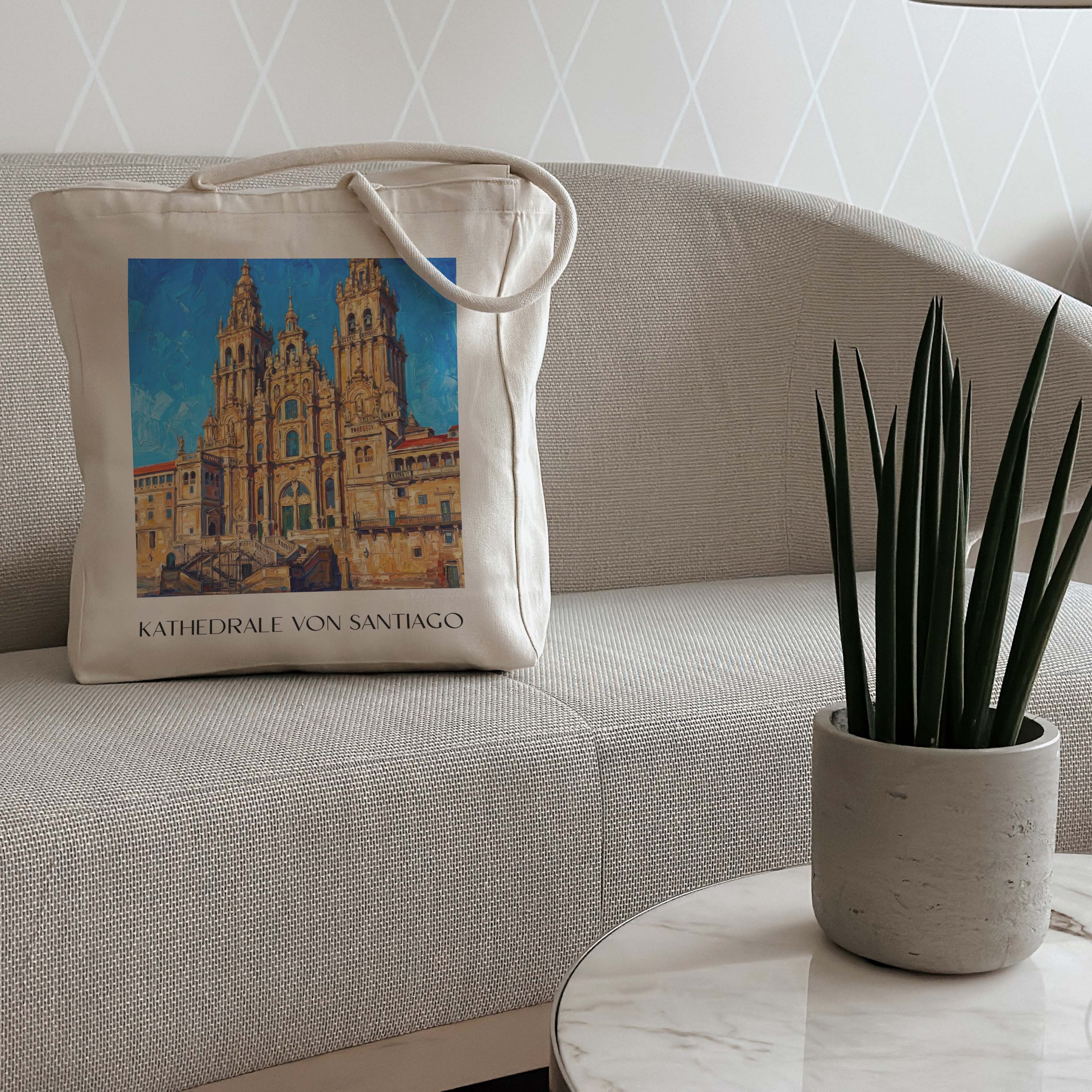 kathedrale-von-santiago-spanien-spanien-einkaufstasche-oil-painting-oelgemaelde