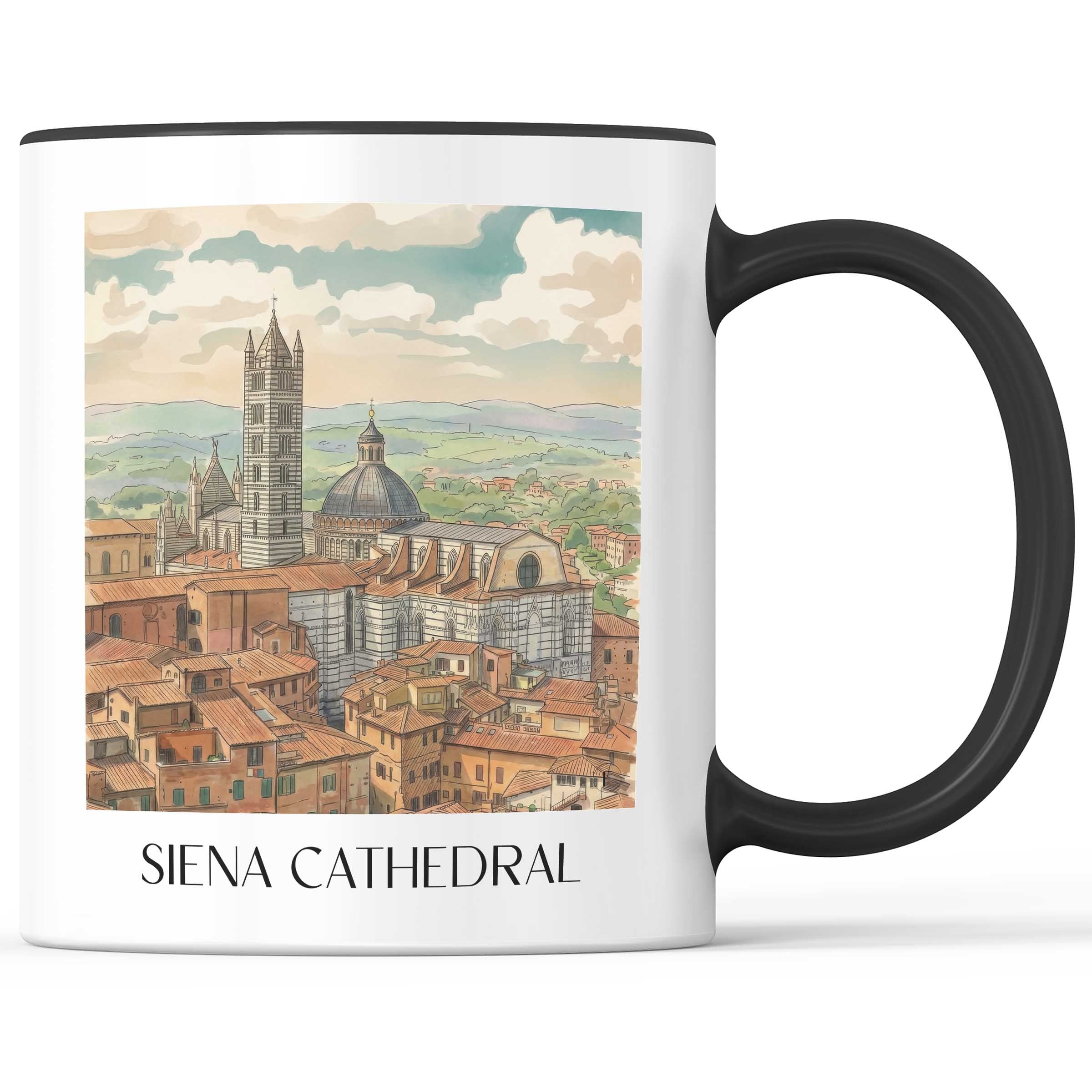 Kathedrale von Siena Kaffeebecher - Toskana - Italien Becher - Kaffeetasse im Aquarell Stil - favplace