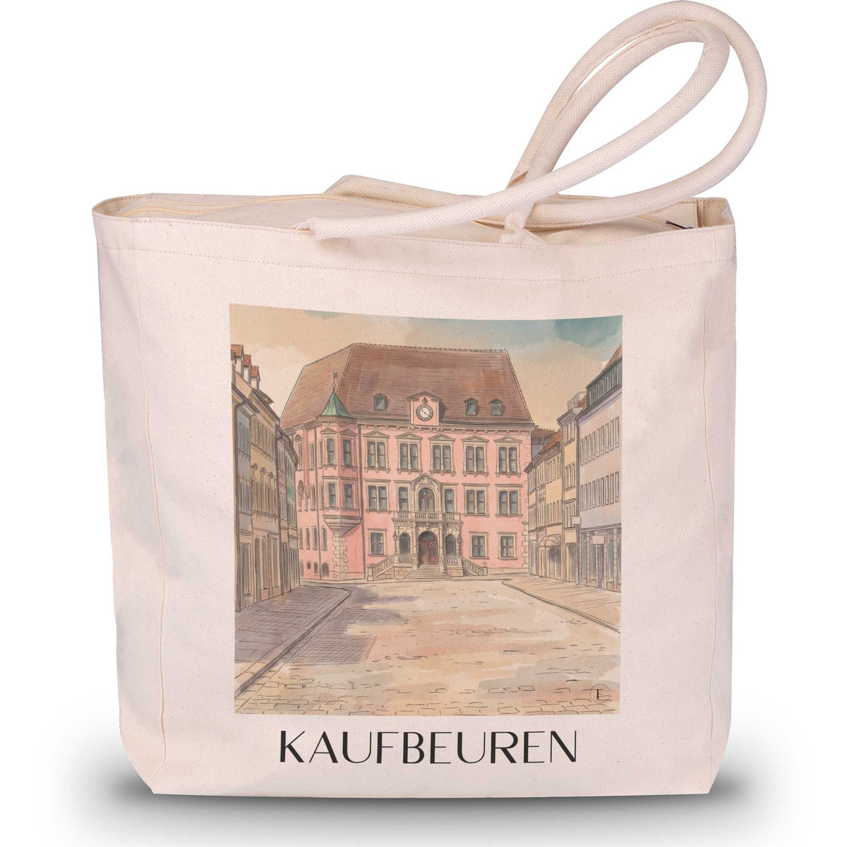 kaufbeuren-schwaben-deutschland-einkaufstasche-aquarell
