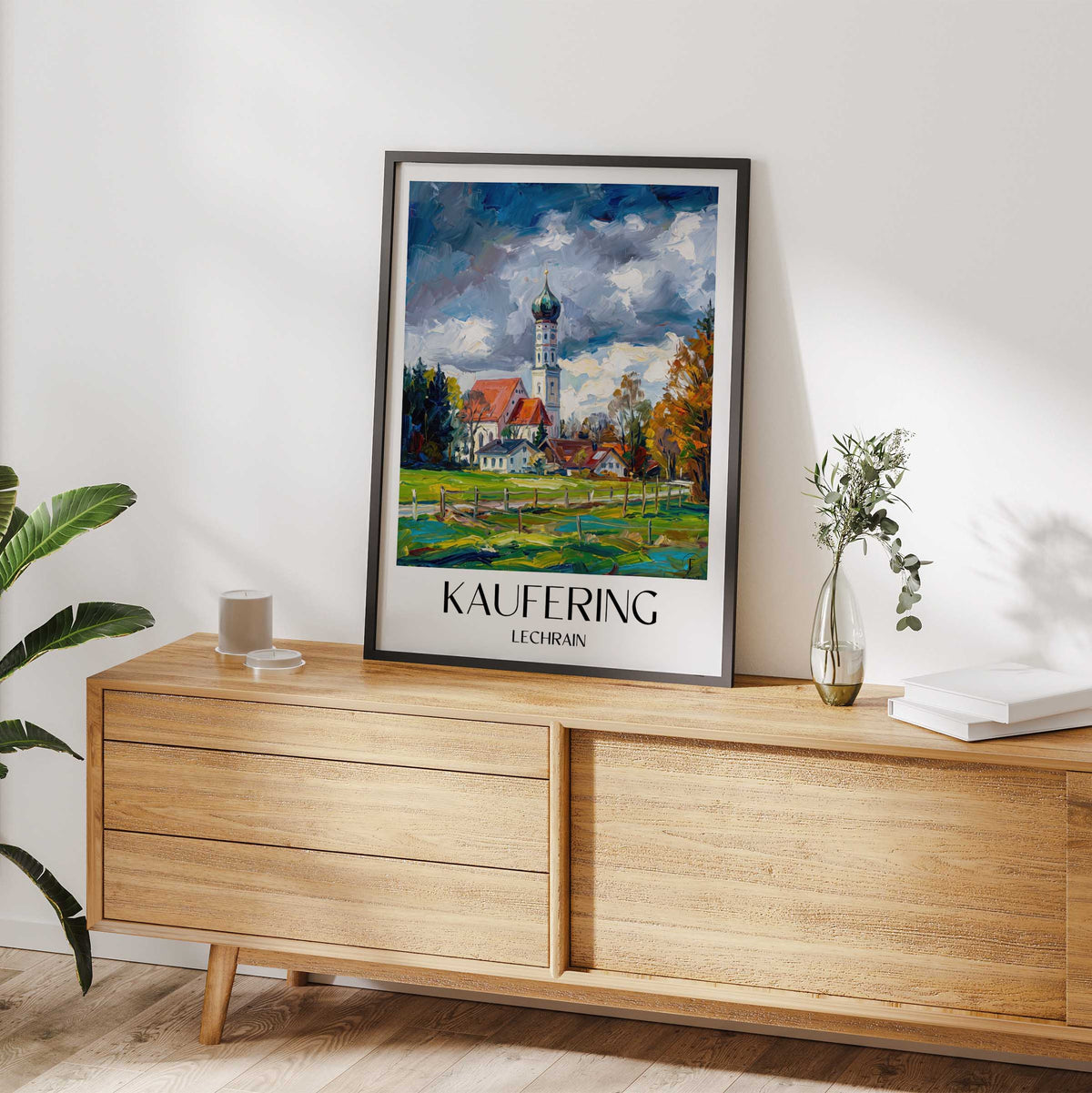 kaufering-lechrain-deutschland-poster-oil-painting-oelgemaelde