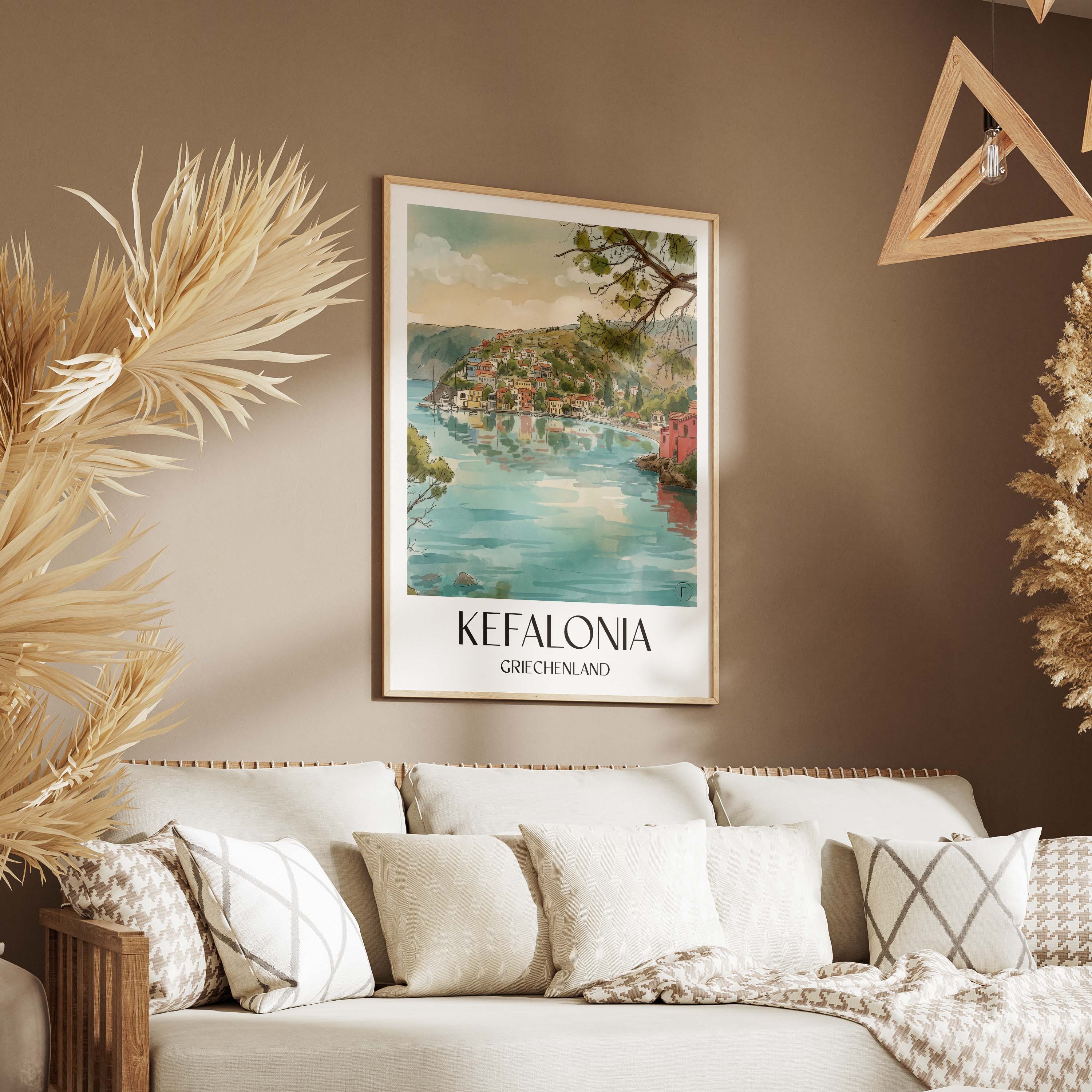 kefalonia-griechenland-poster-aquarell