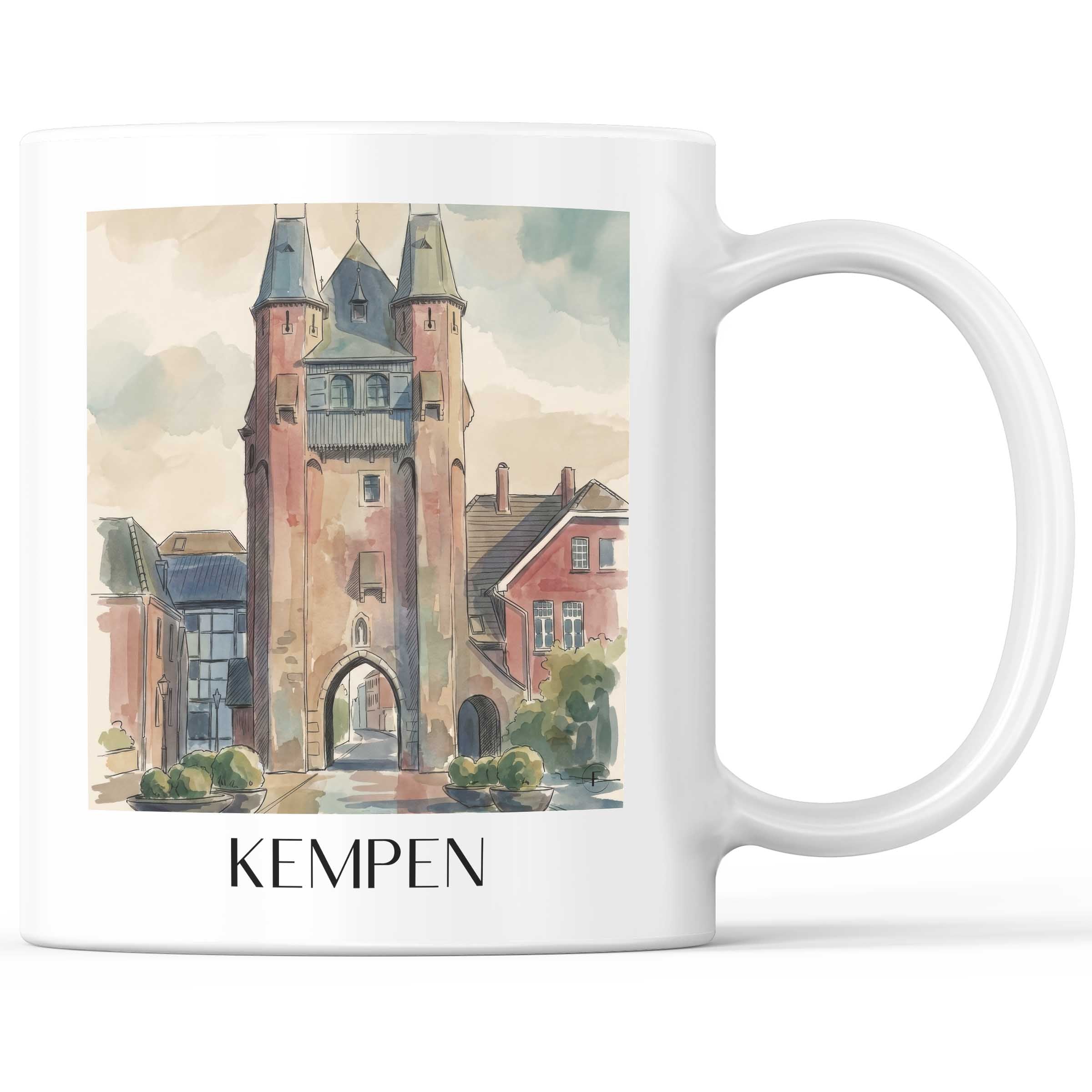 kempen-niederrhein-deutschland-kaffeebecher-aquarell