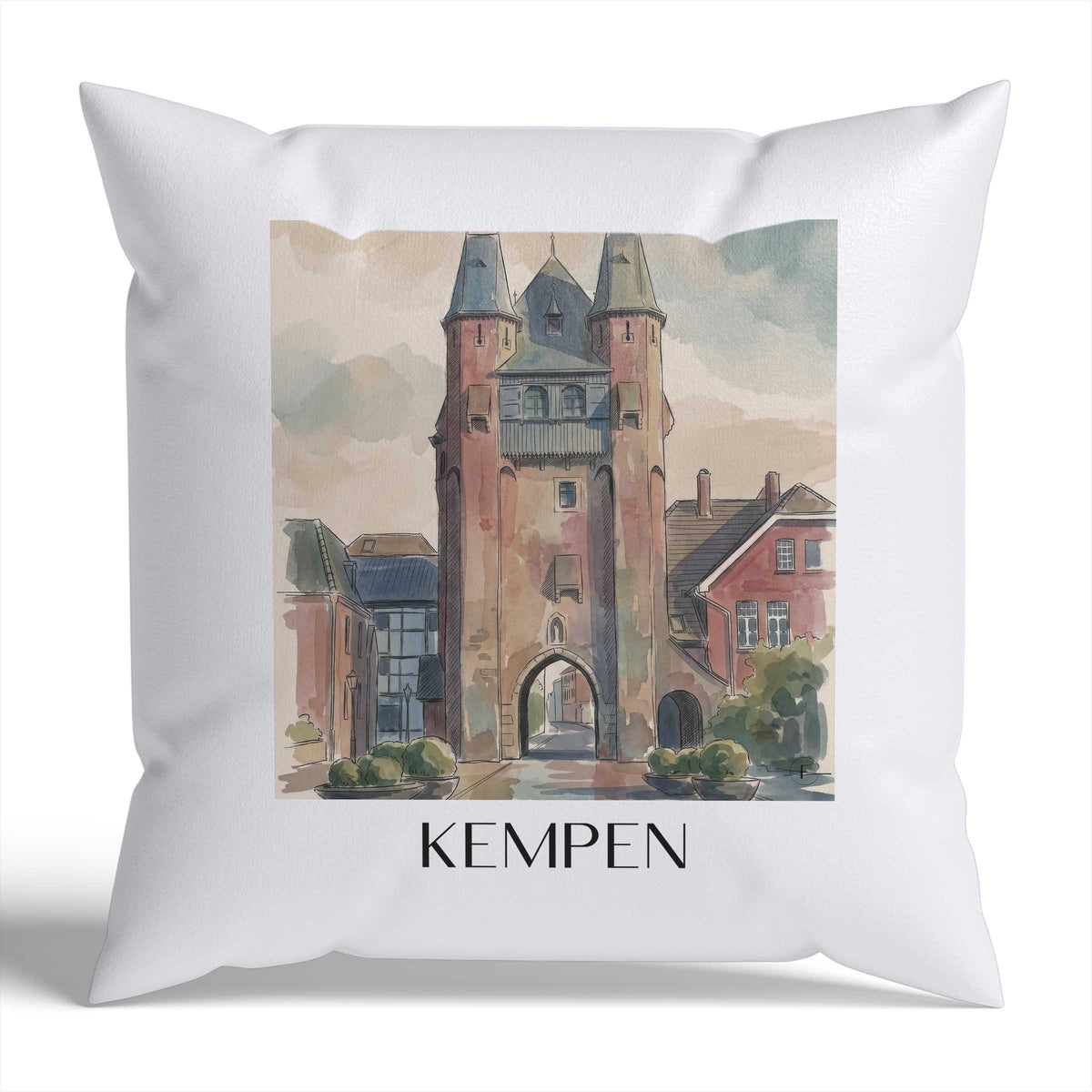 kempen-niederrhein-deutschland-kissenbezug-aquarell