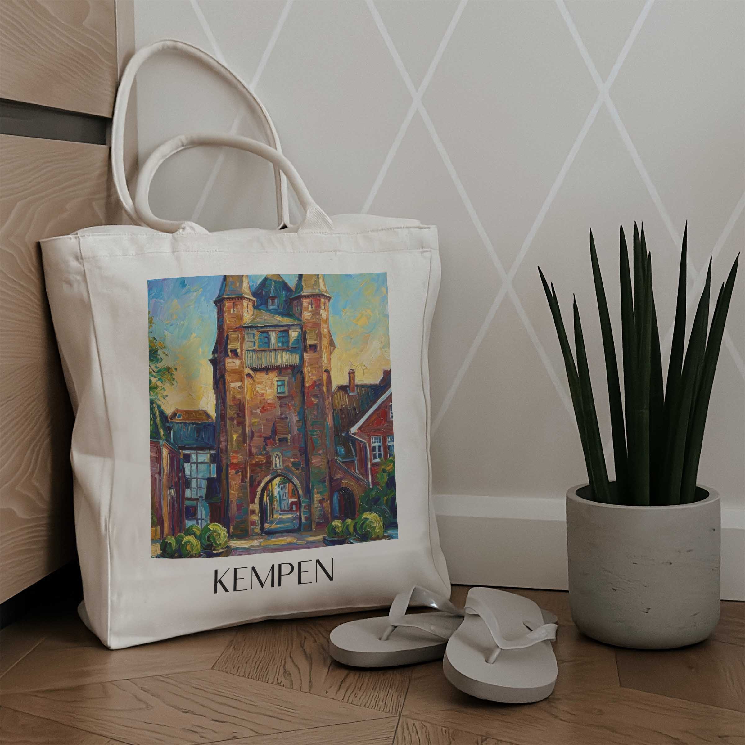 kempen-niederrhein-deutschland-einkaufstasche-oil-painting-oelgemaelde