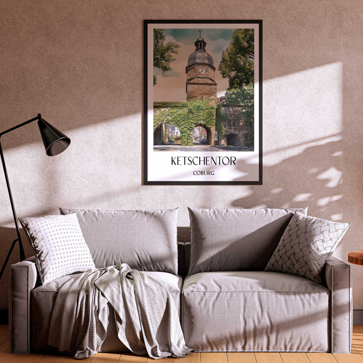 ketschentor-coburg-deutschland-poster-aquarell