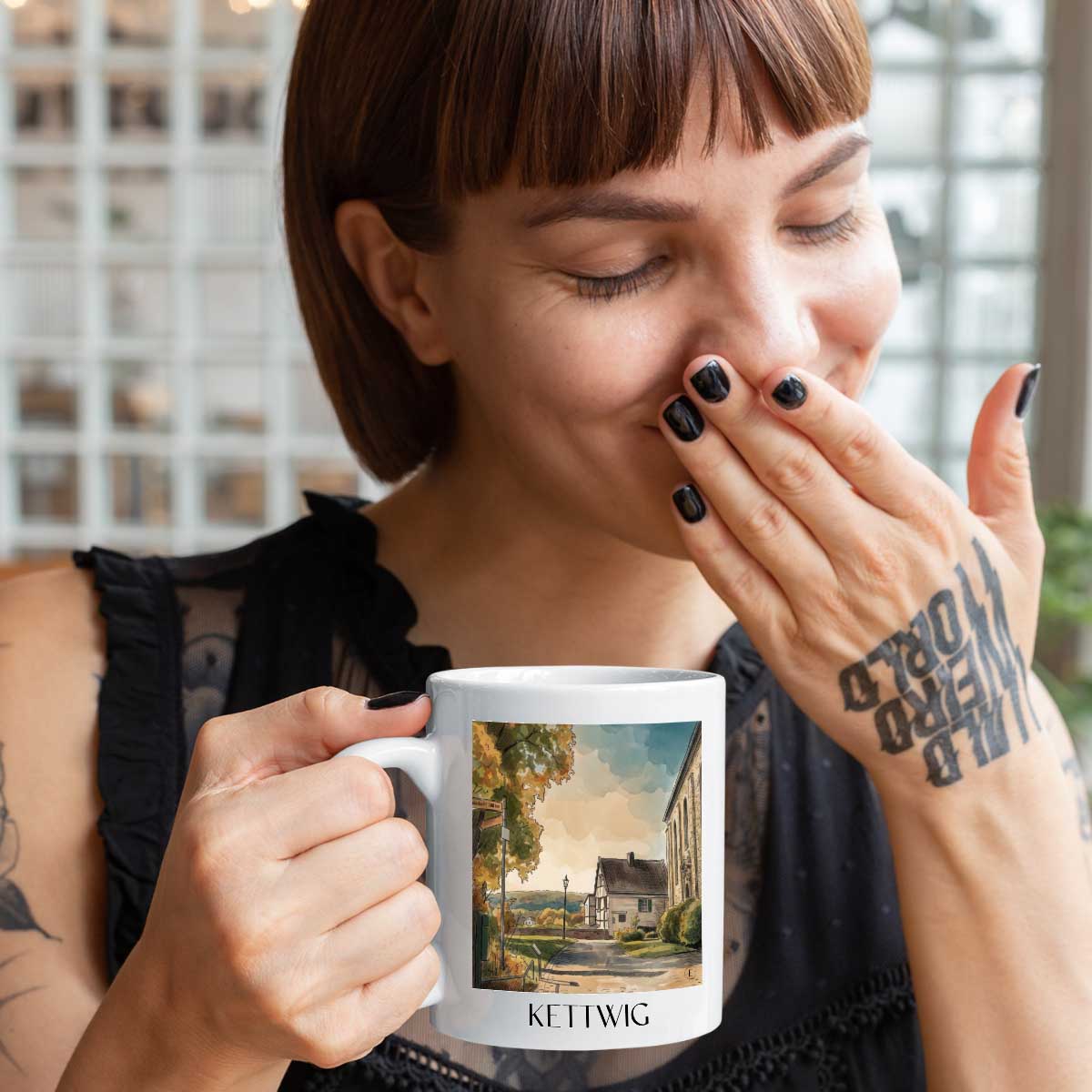 kettwig-essen-deutschland-kaffeebecher-aquarell