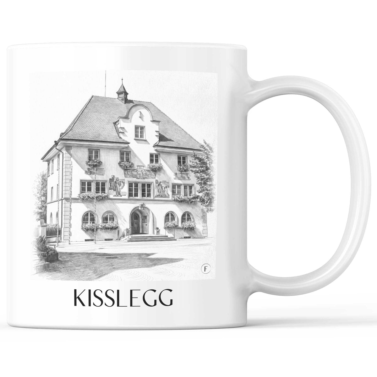 Kißlegg Kaffeebecher - Baden-Württemberg - Deutschland Becher - Kaffeetasse im Zeichnung Stil