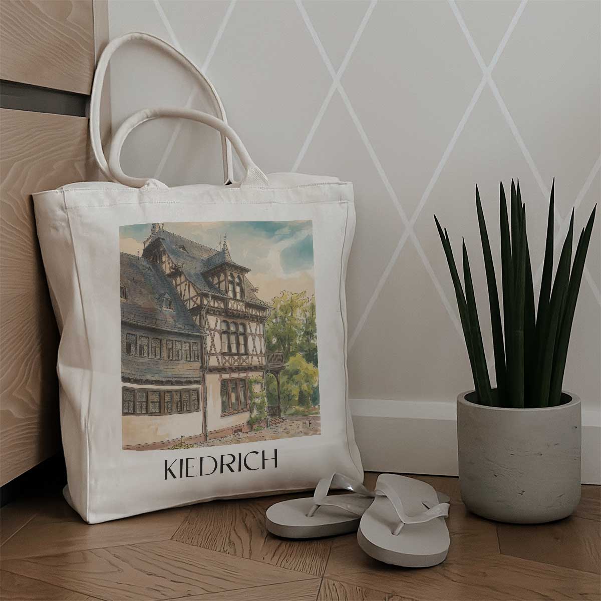 kiedrich-rheingau-deutschland-einkaufstasche-aquarell