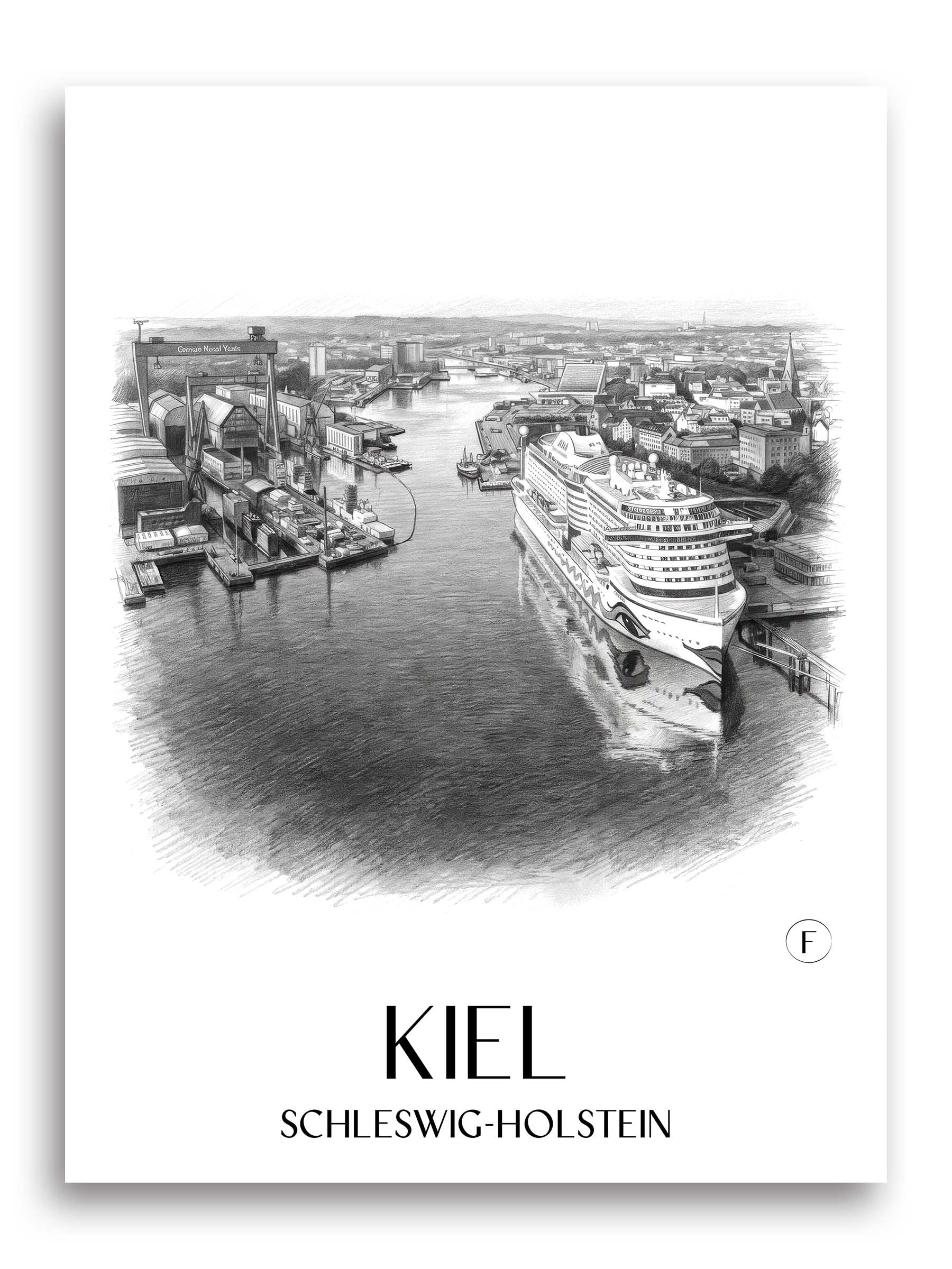 kiel-schleswig-holstein-deutschland-poster-bleistift-zeichnung-drawing
