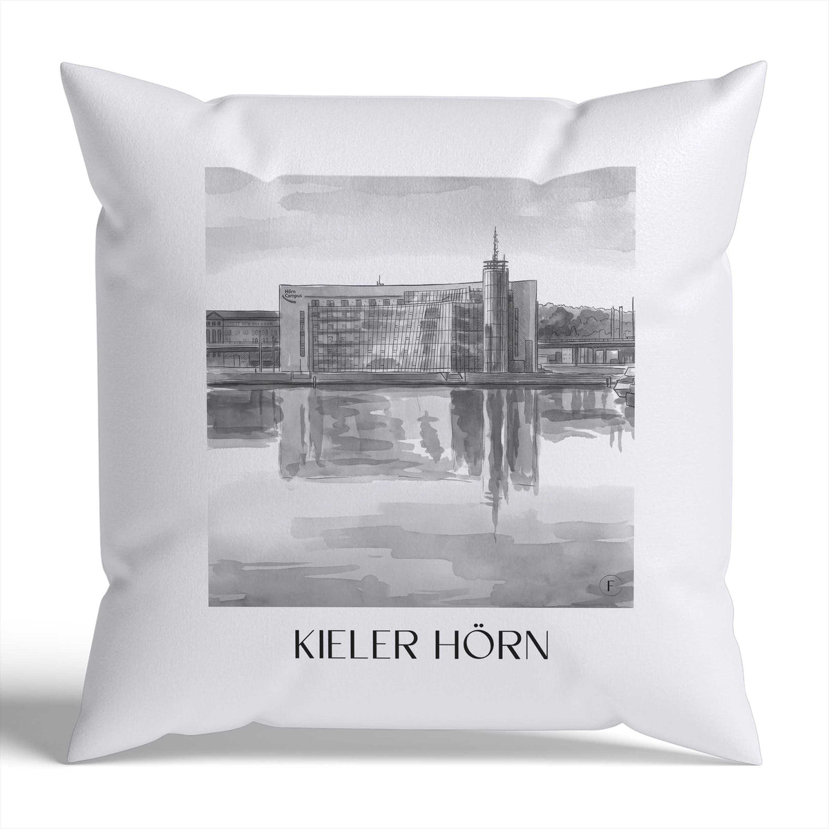 kieler-hörn-schleswig-holstein-deutschland-kissenbezug-aquarell-schwarz-weiss