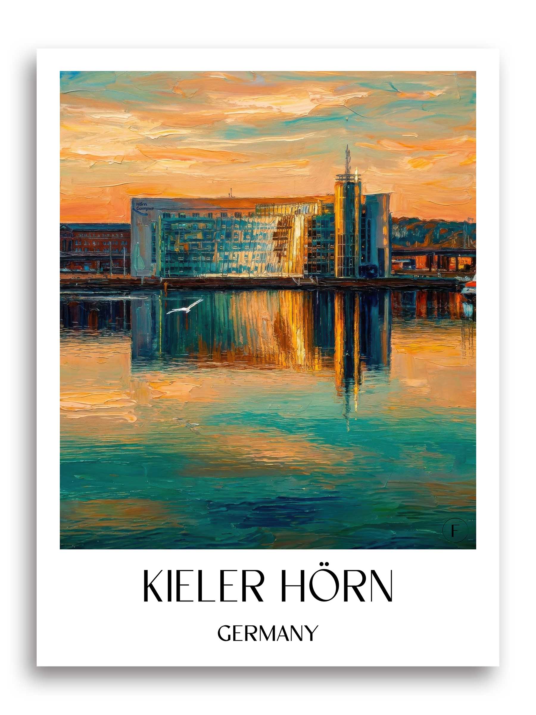 Kieler Hörn Poster - Schleswig-Holstein - Deutschland Kunstdruck - Ölgemälde von A4 bis A1 - favplace