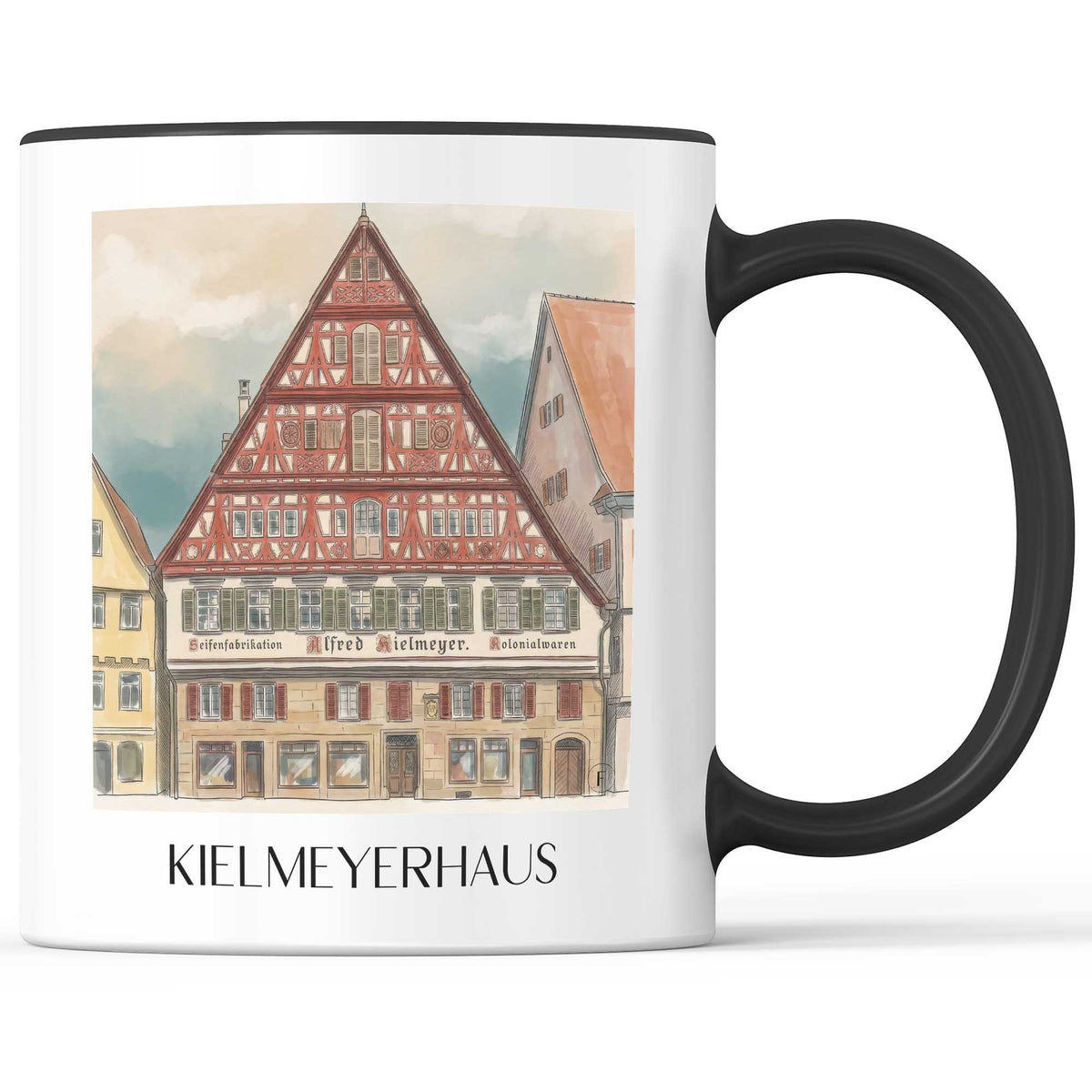 kielmeyerhaus-esslingen-am-neckar-deutschland-kaffeebecher-aquarell