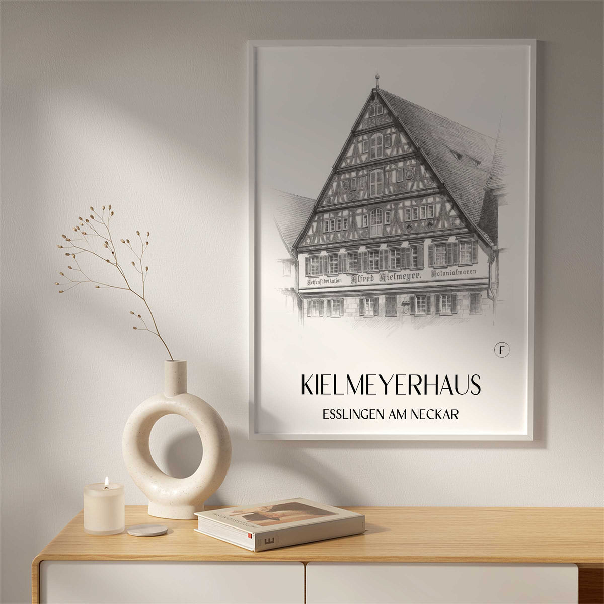kielmeyerhaus-esslingen-am-neckar-deutschland-poster-bleistift-zeichnung-drawing