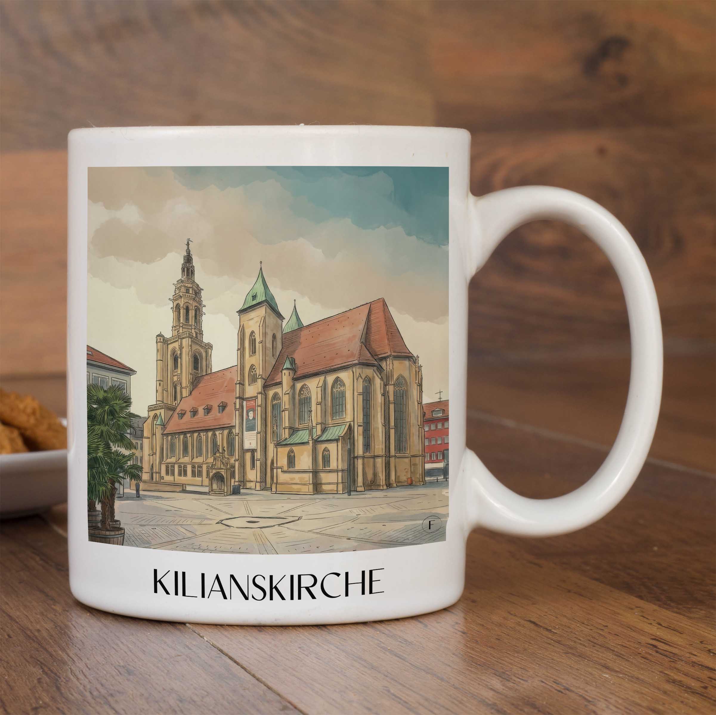 kilianskirche-heilbronn-deutschland-kaffeebecher-aquarell