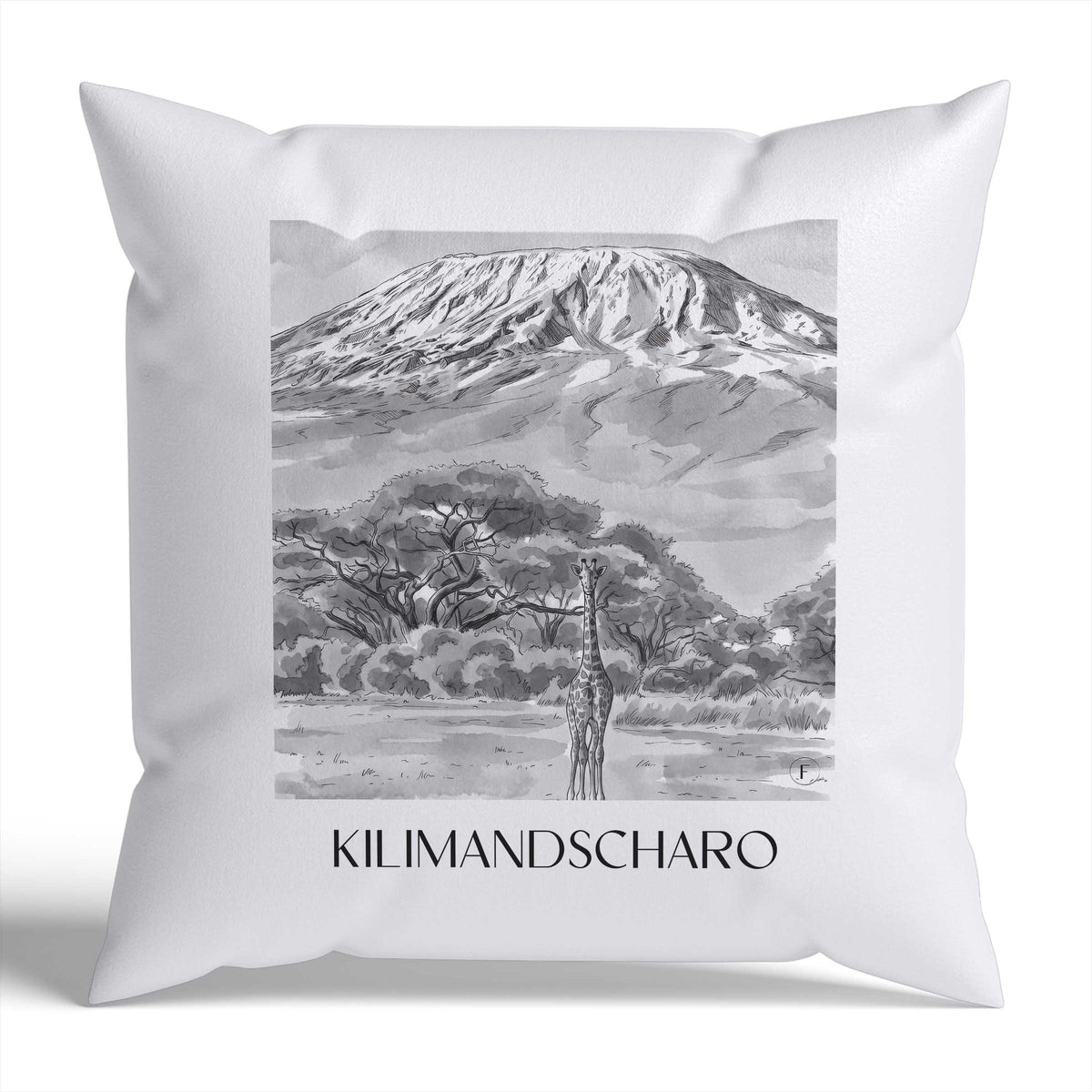 kilimandscharo-tansania-tansania-kissenbezug-aquarell-schwarz-weiss