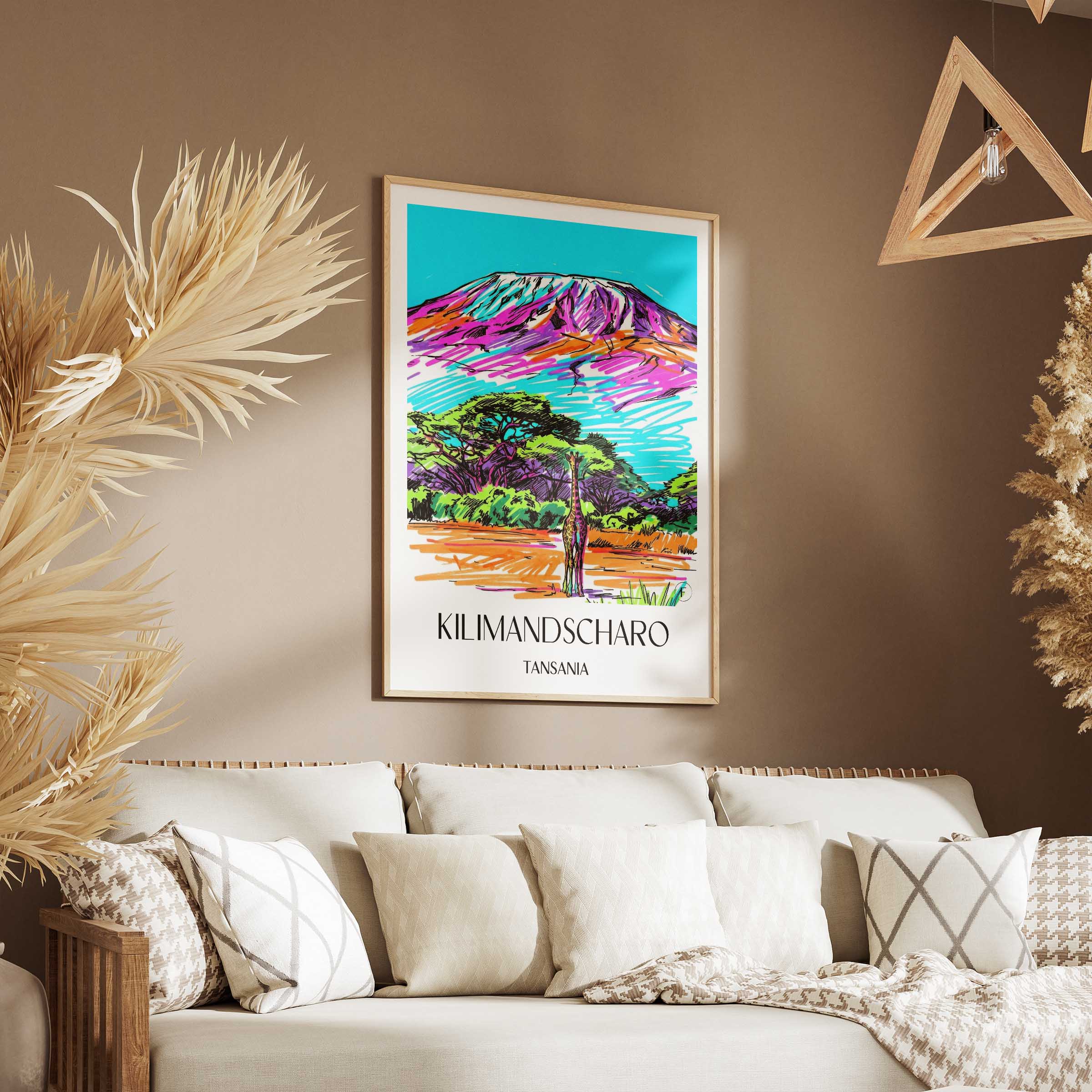 kilimandscharo-tansania-poster-graffiti