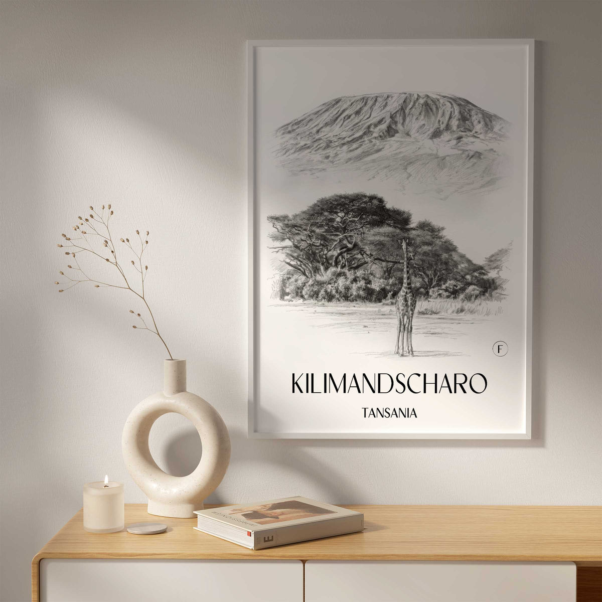 kilimandscharo-tansania-poster-bleistift-zeichnung-drawing