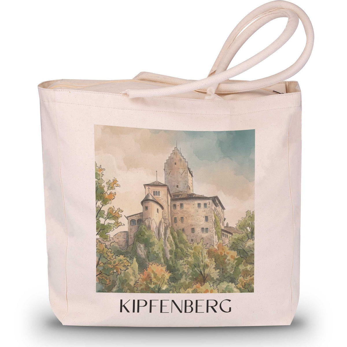 kipfenberg-altmühltal-deutschland-einkaufstasche-aquarell