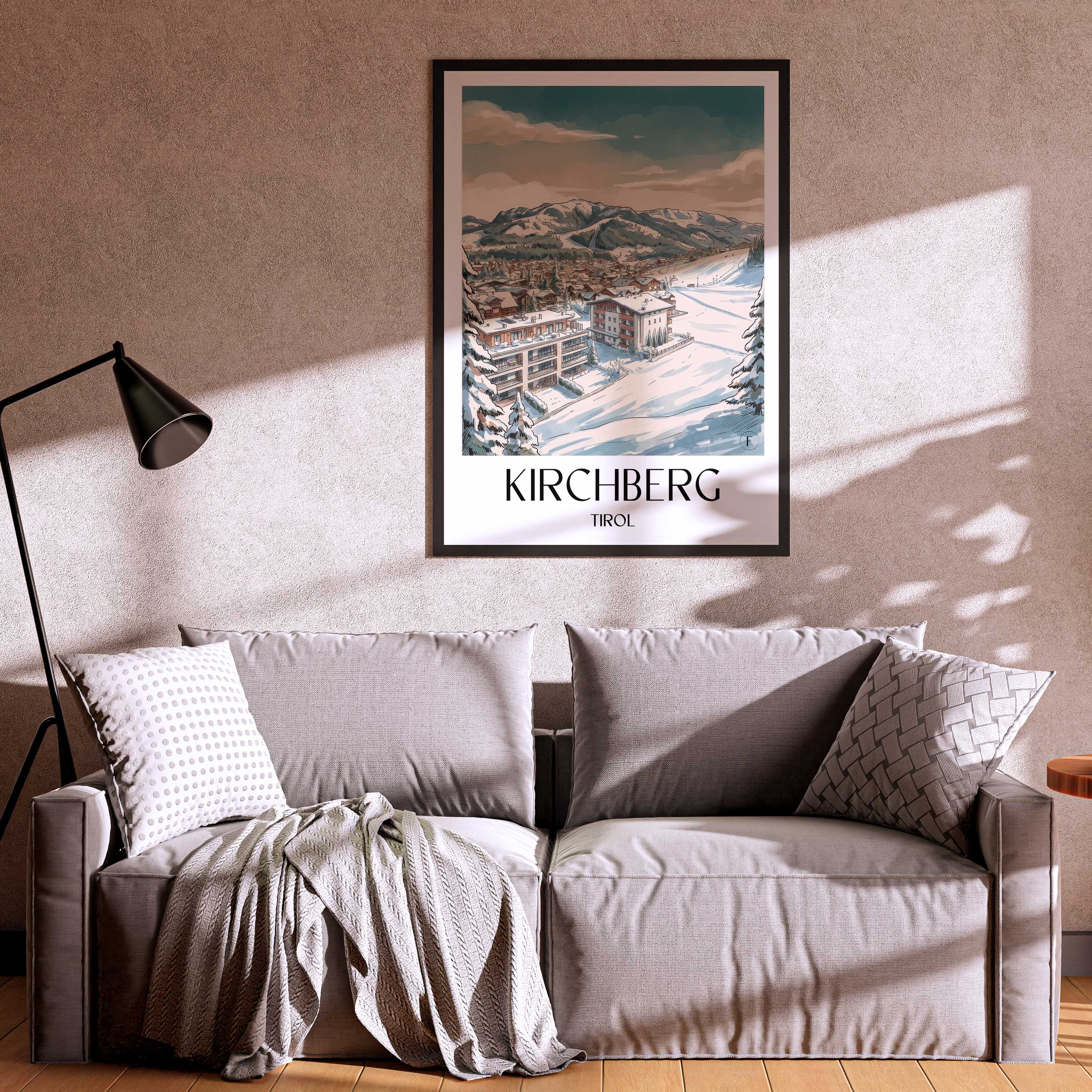 kirchberg-tirol-österreich-und-österreich-poster-aquarell