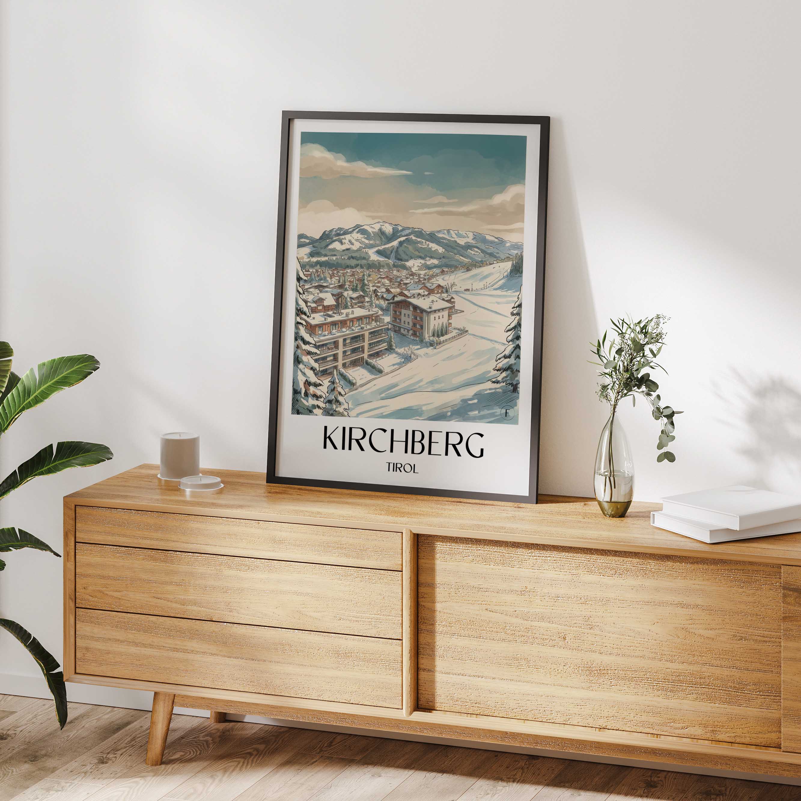 kirchberg-tirol-österreich-und-österreich-poster-aquarell