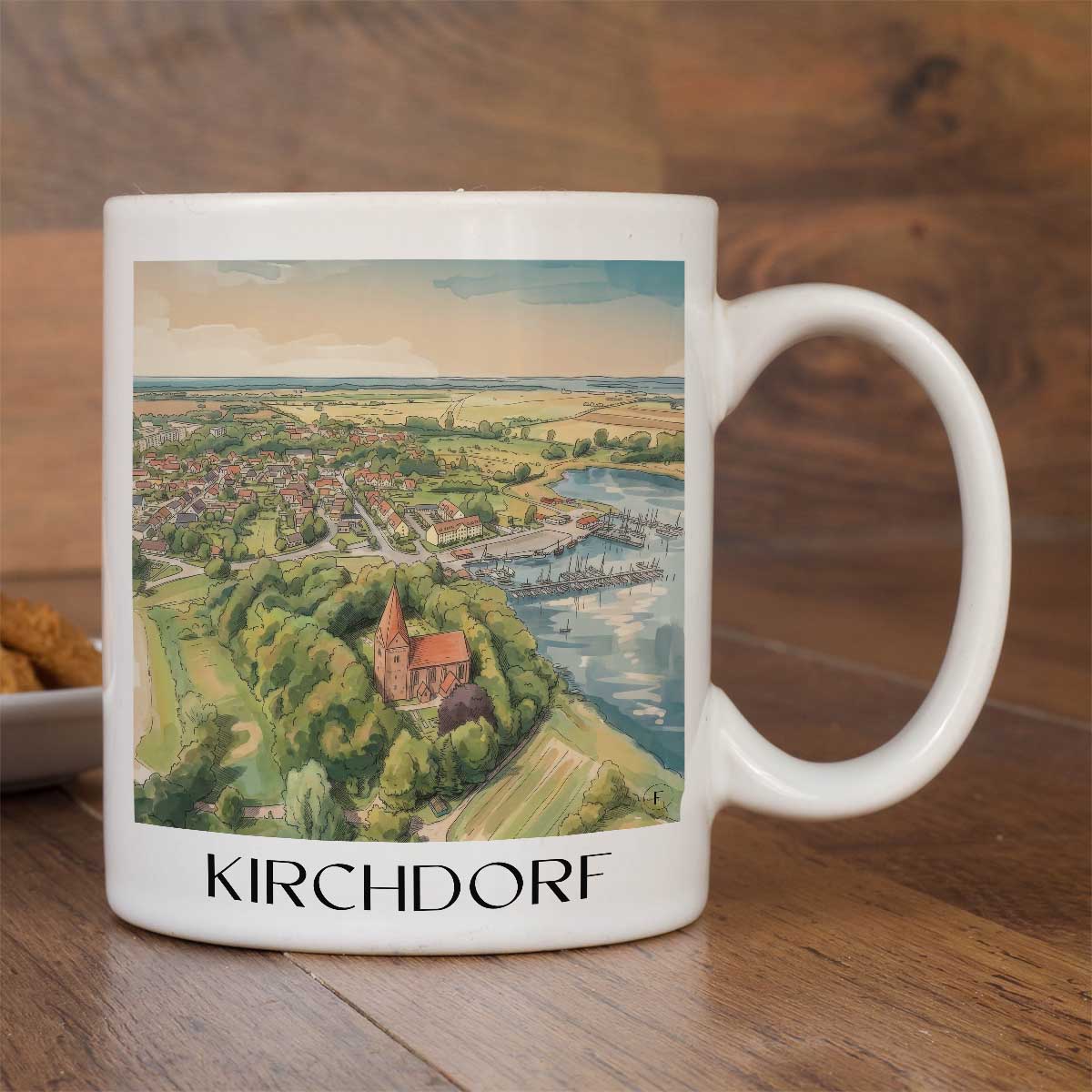 kirchdorf-poel-deutschland-kaffeebecher-aquarell