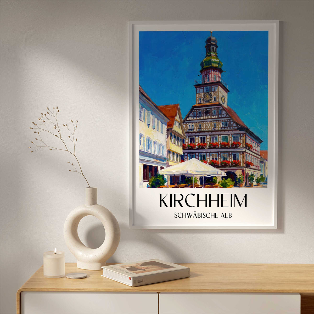 kirchheim-schwäbische-alb-deutschland-poster-oil-painting-oelgemaelde