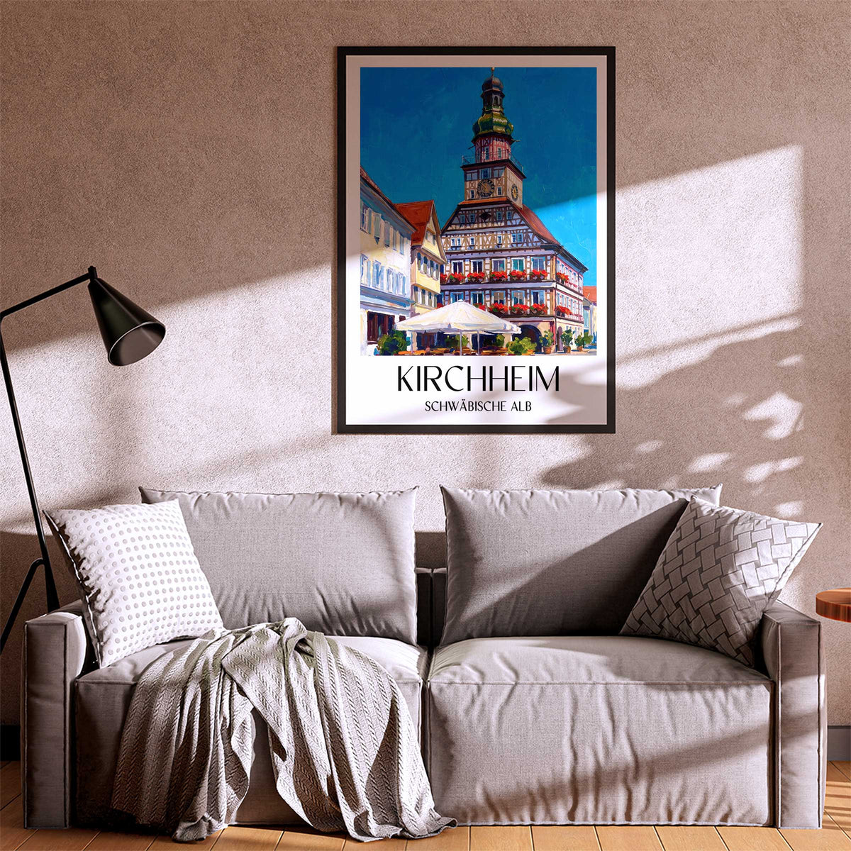 kirchheim-schwäbische-alb-deutschland-poster-oil-painting-oelgemaelde