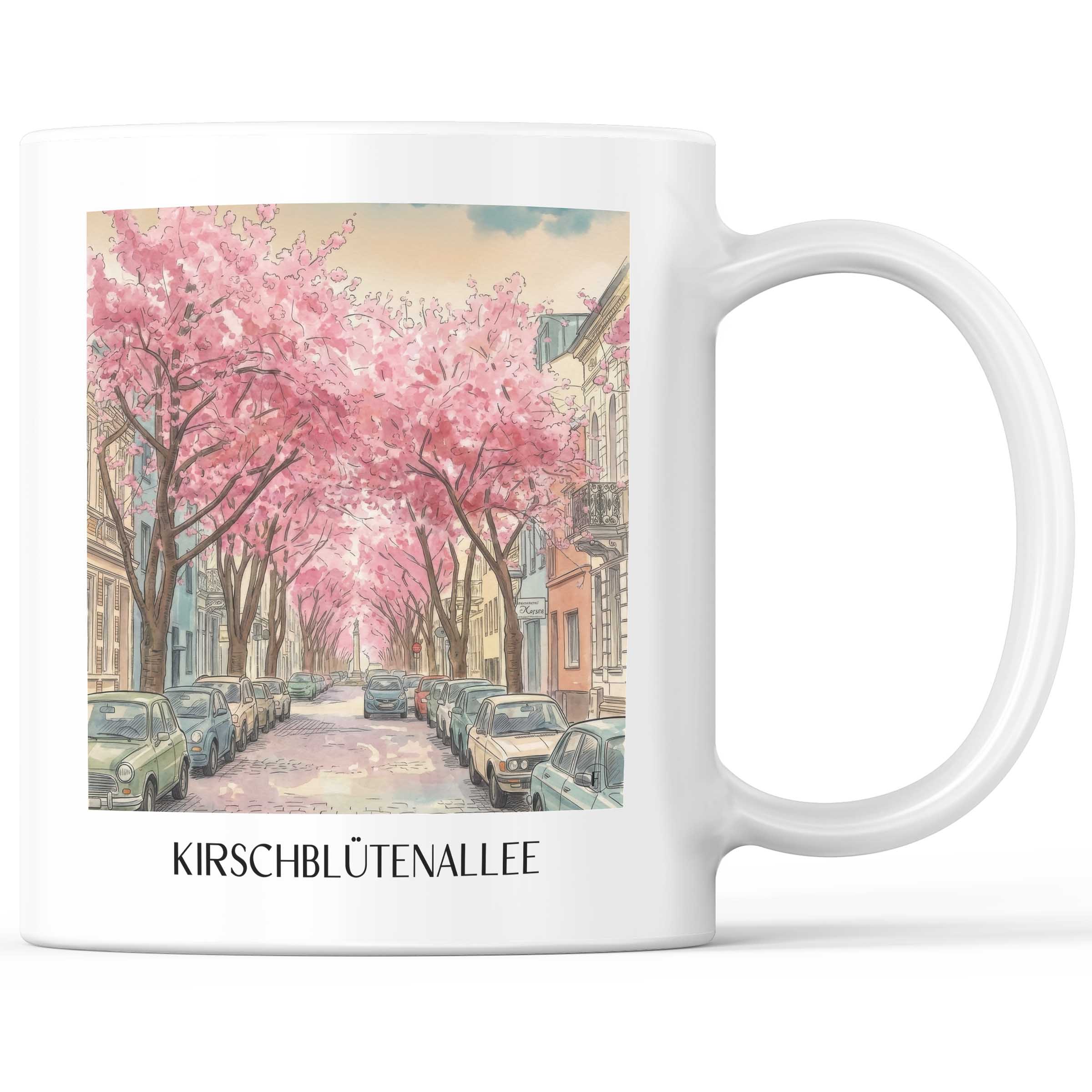 kirschblütenallee-bonn-deutschland-kaffeebecher-aquarell