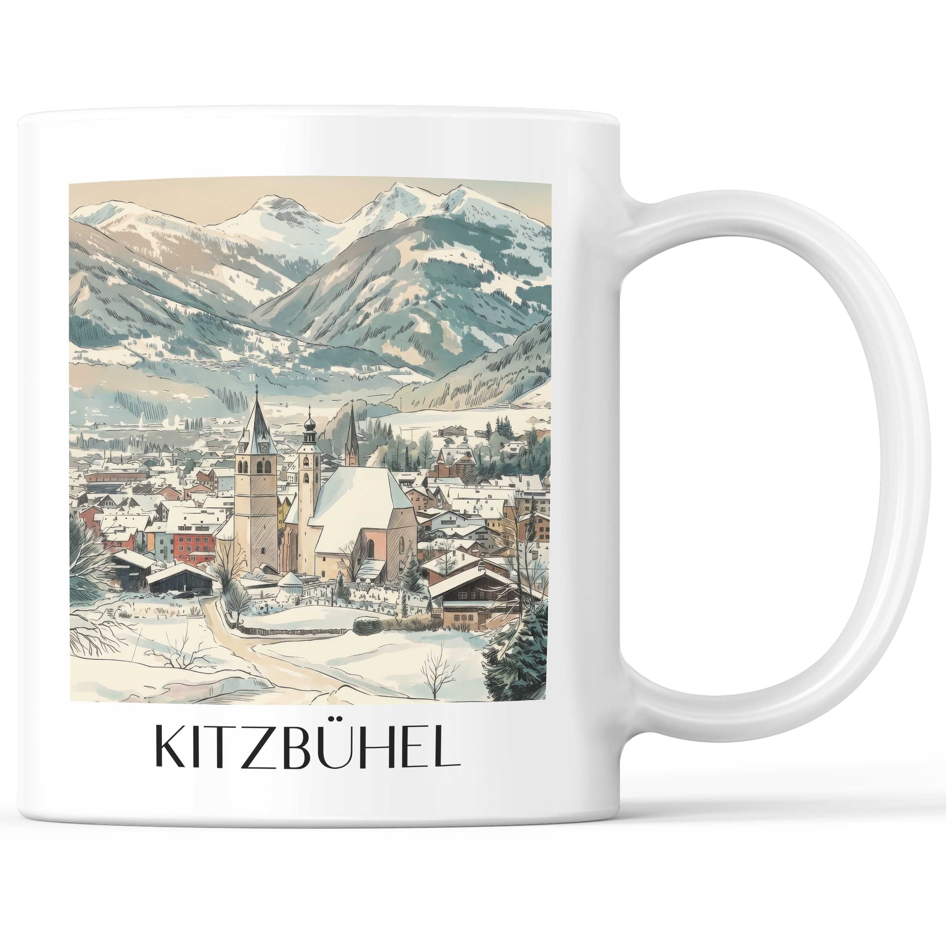 kitzbühel-österreich-österreich-kaffeebecher-aquarell