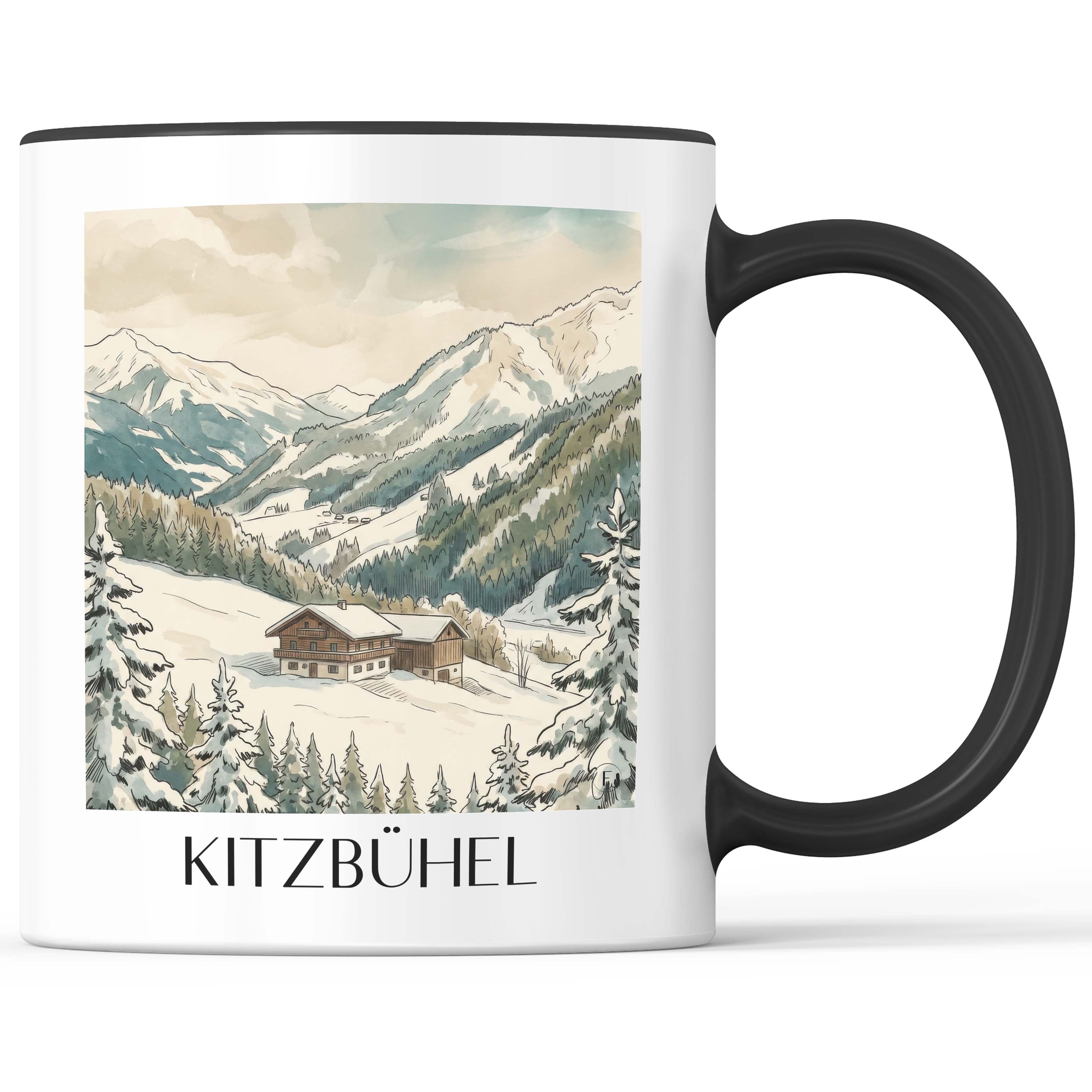 kitzbühel-österreich-kaffeebecher-aquarell