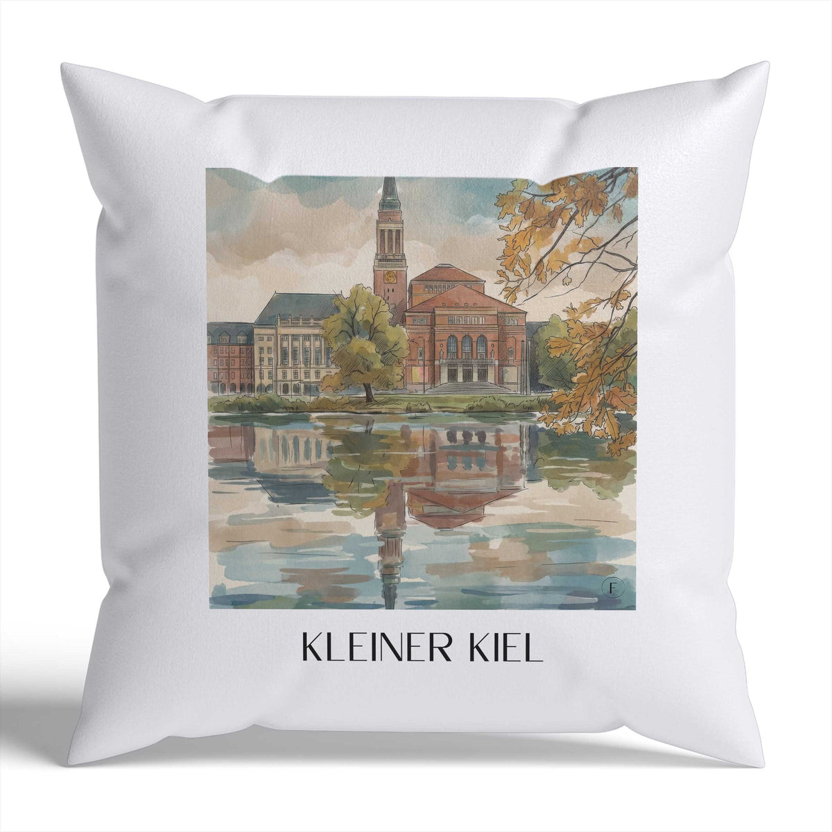 kleiner-kiel-schleswig-holstein-deutschland-kissenbezug-aquarell
