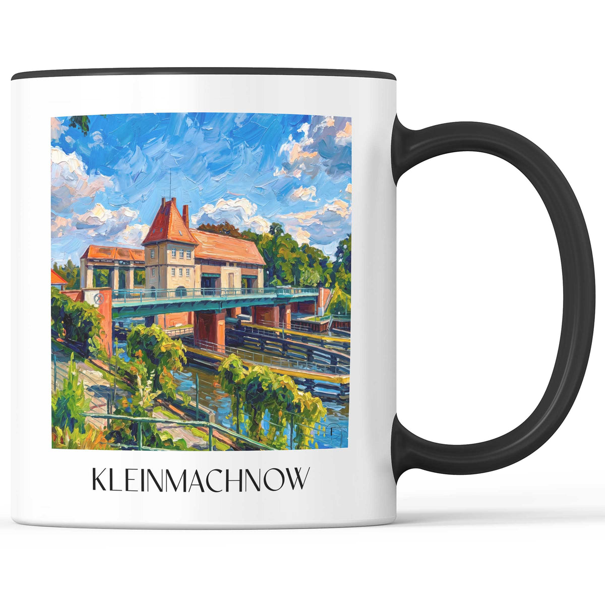 Kleinmachnow Kaffeebecher - Brandenburg - Deutschland Becher - Kaffeetasse im Ölgemälde Stil