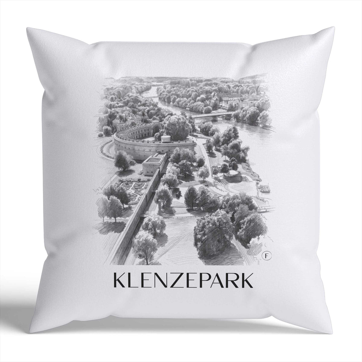 klenzepark-ingolstadt-deutschland-kissenbezug-bleistift-zeichnung-drawing