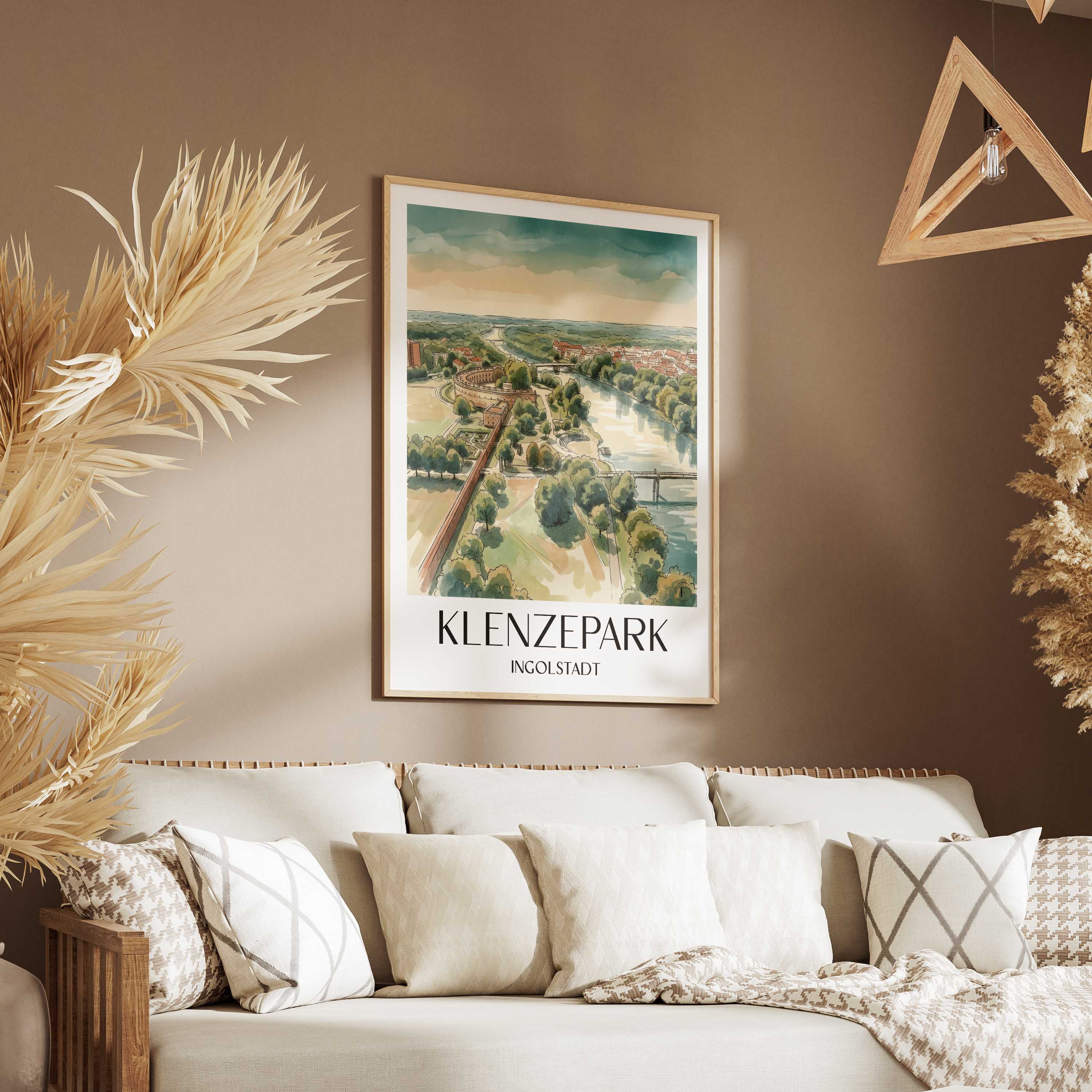 klenzepark-ingolstadt-deutschland-poster-aquarell