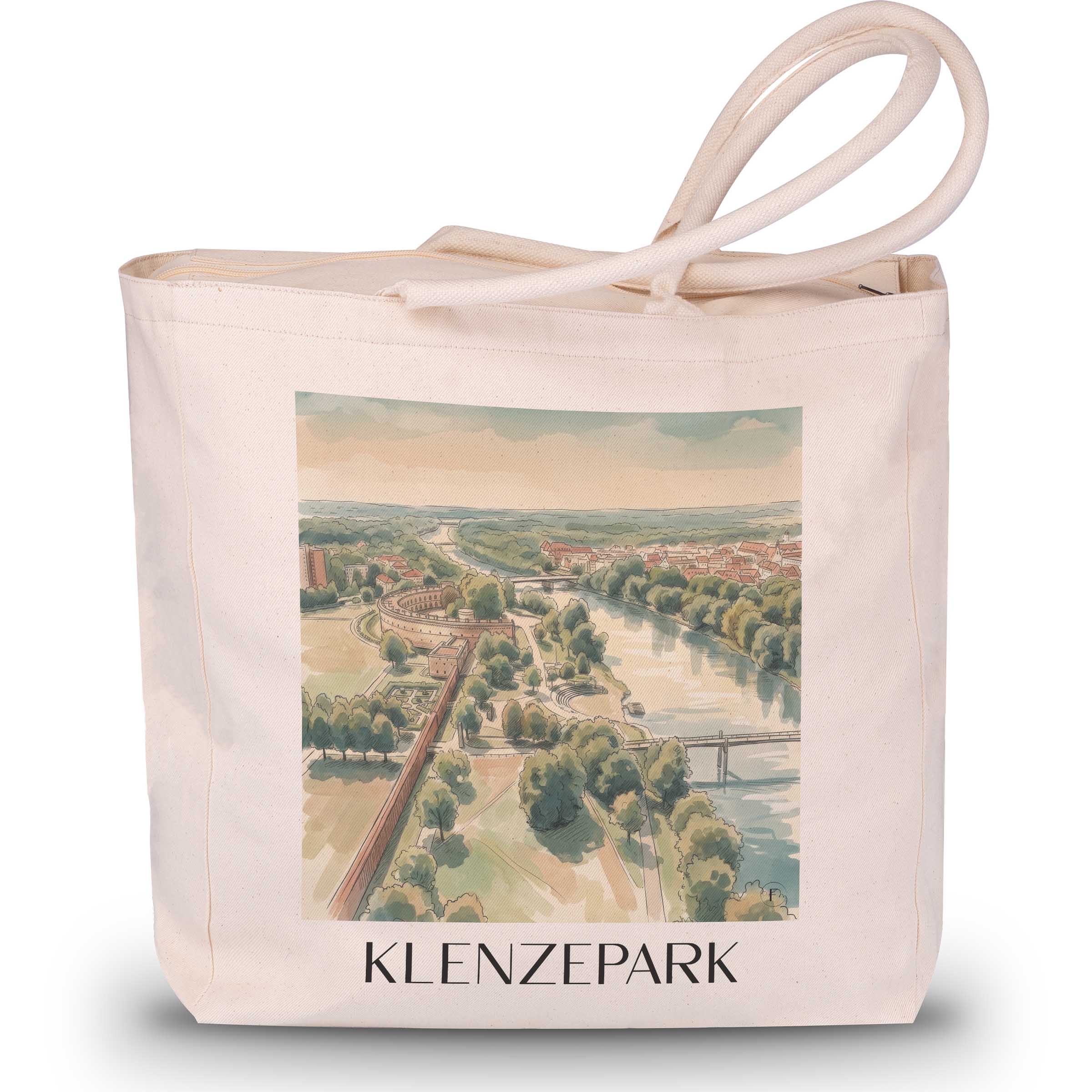 klenzepark-ingolstadt-deutschland-einkaufstasche-aquarell