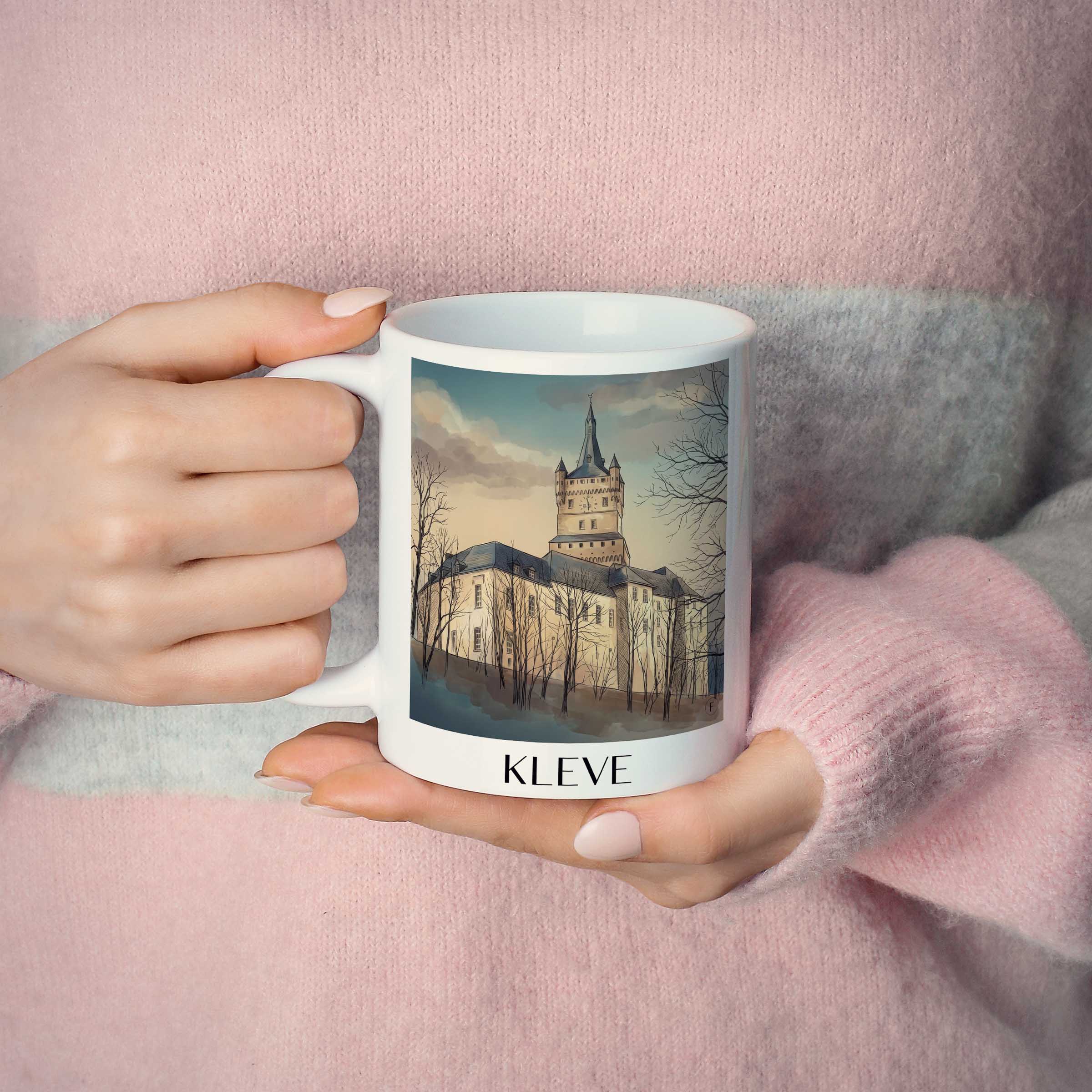kleve-niederrhein-deutschland-kaffeebecher-aquarell