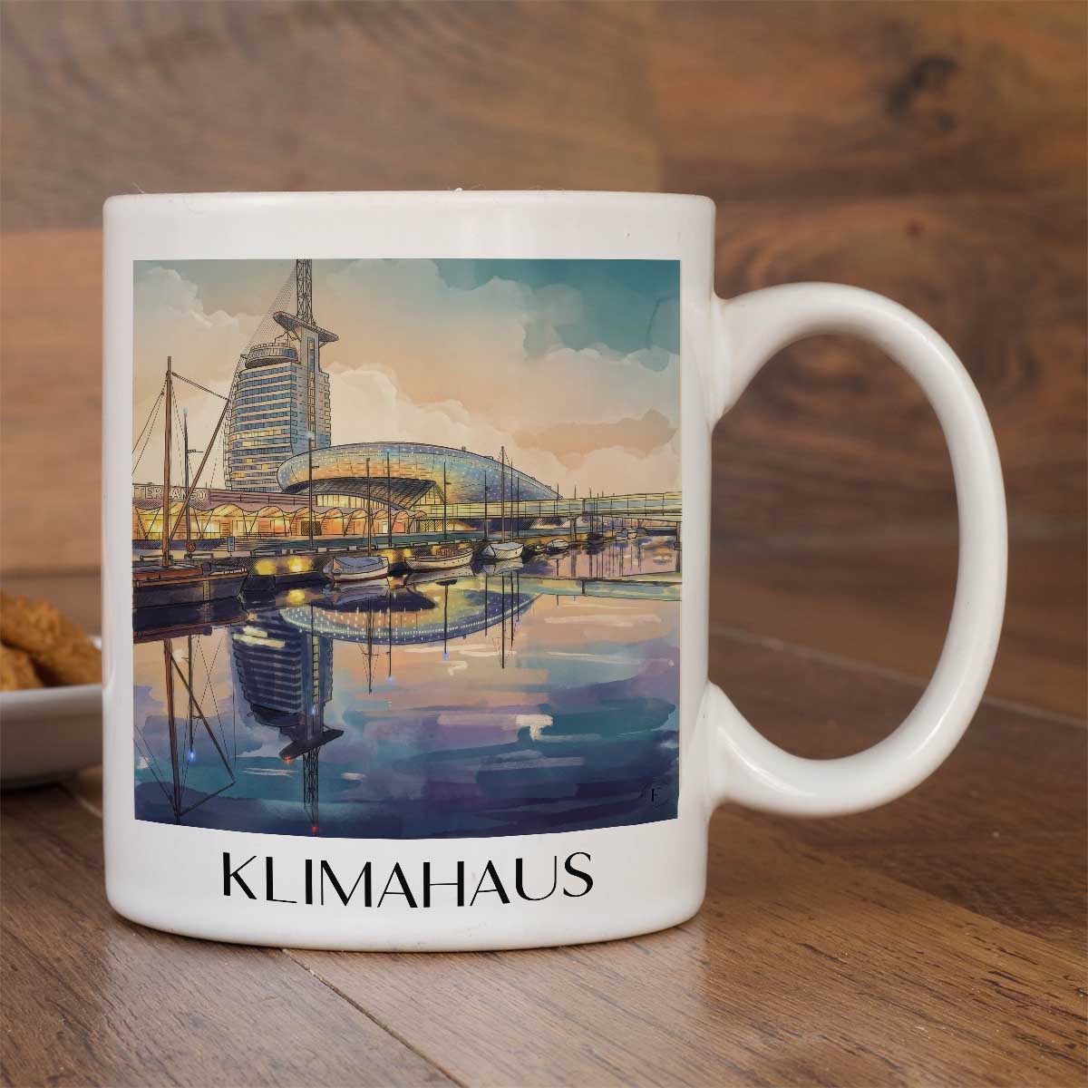 klimahaus-bremerhaven-deutschland-kaffeebecher-aquarell