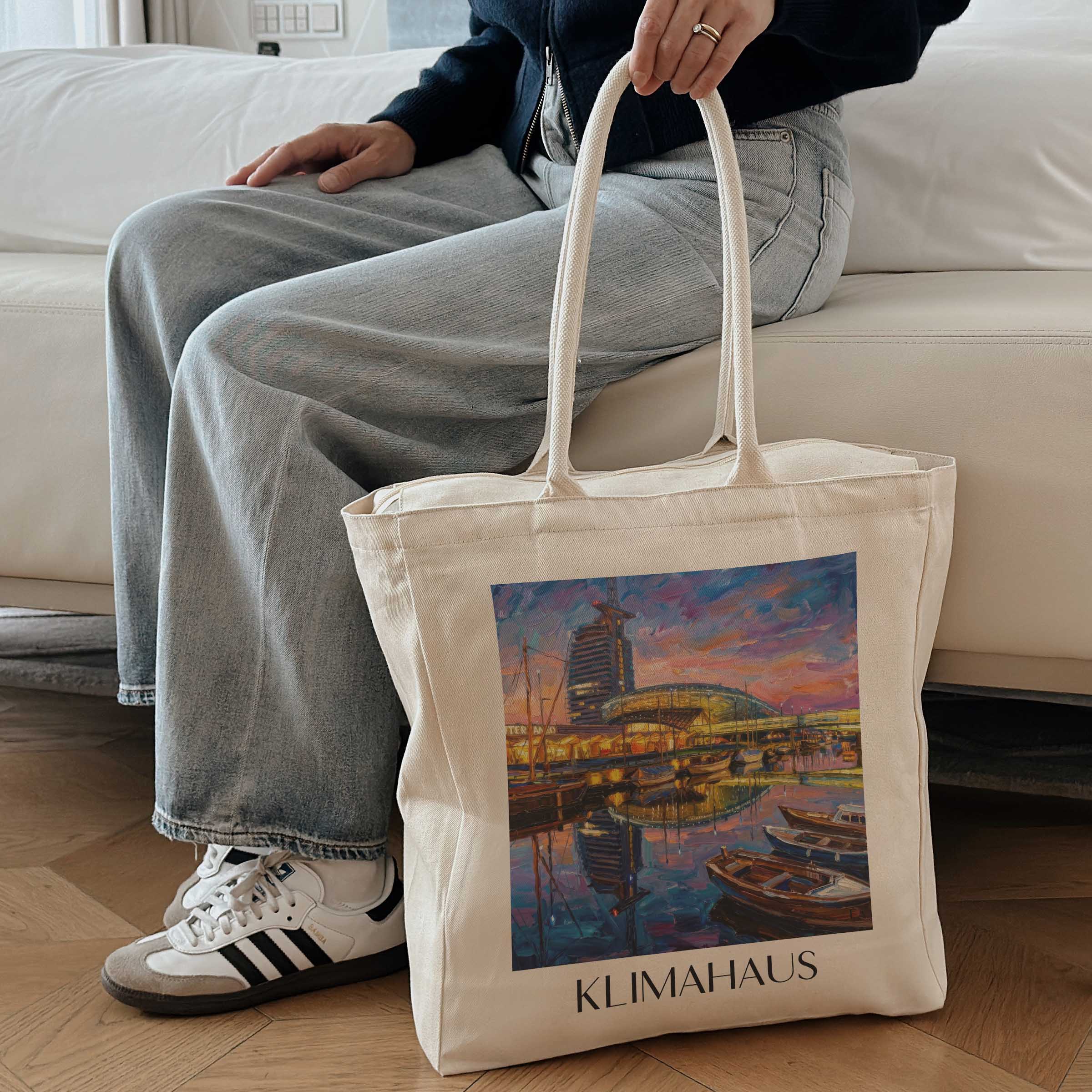 klimahaus-bremerhaven-deutschland-einkaufstasche-oil-painting-oelgemaelde