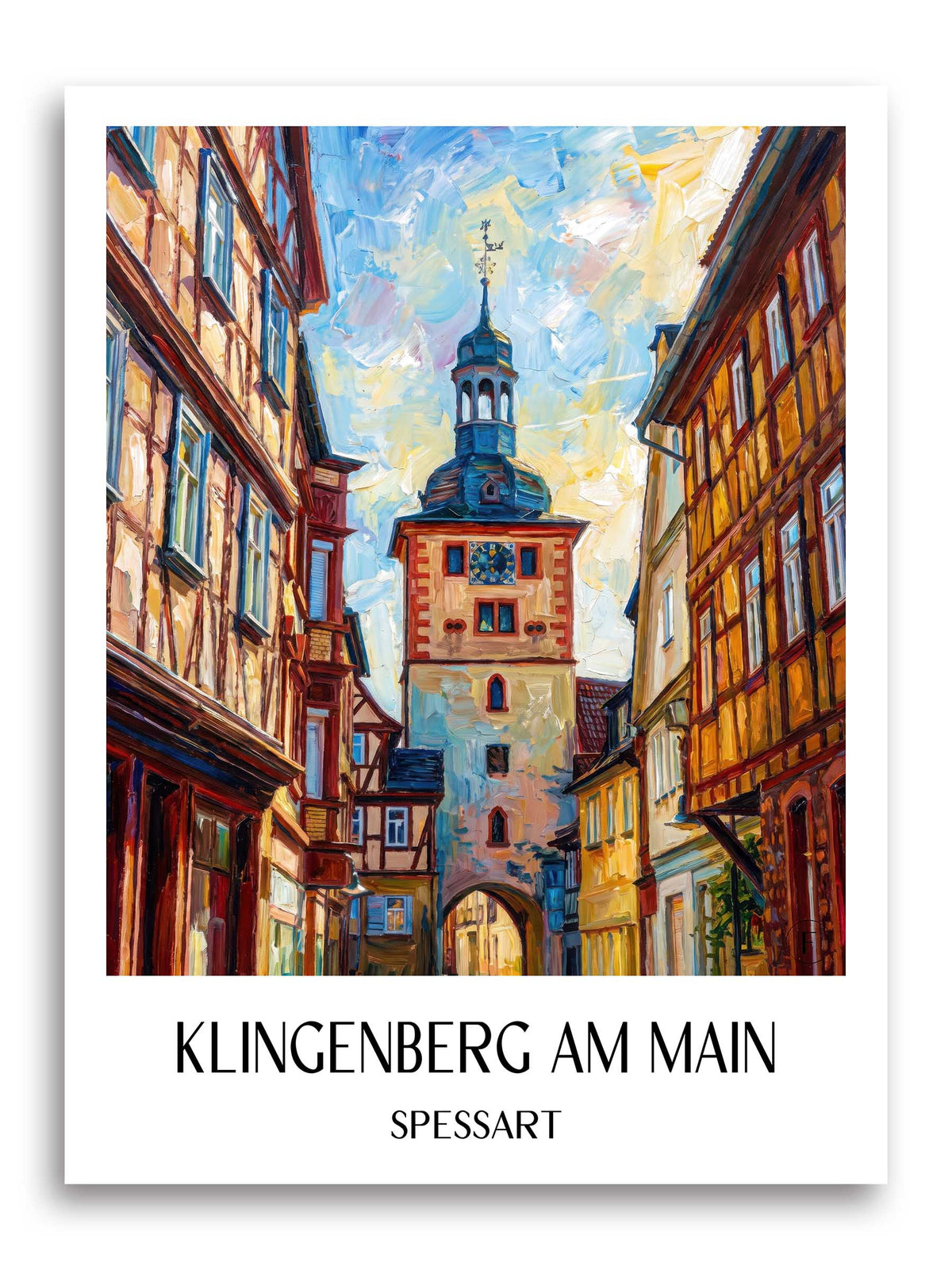 klingenberg-am-main-spessart-deutschland-poster-oil-painting-oelgemaelde