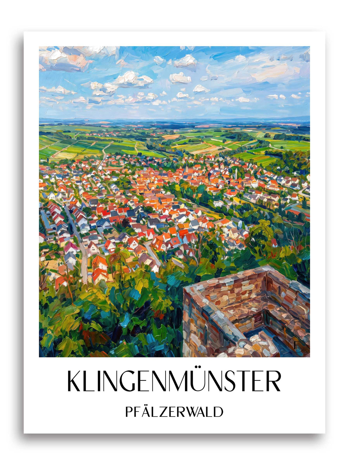 klingenmünster-pfälzerwald-deutschland-poster-oil-painting-oelgemaelde