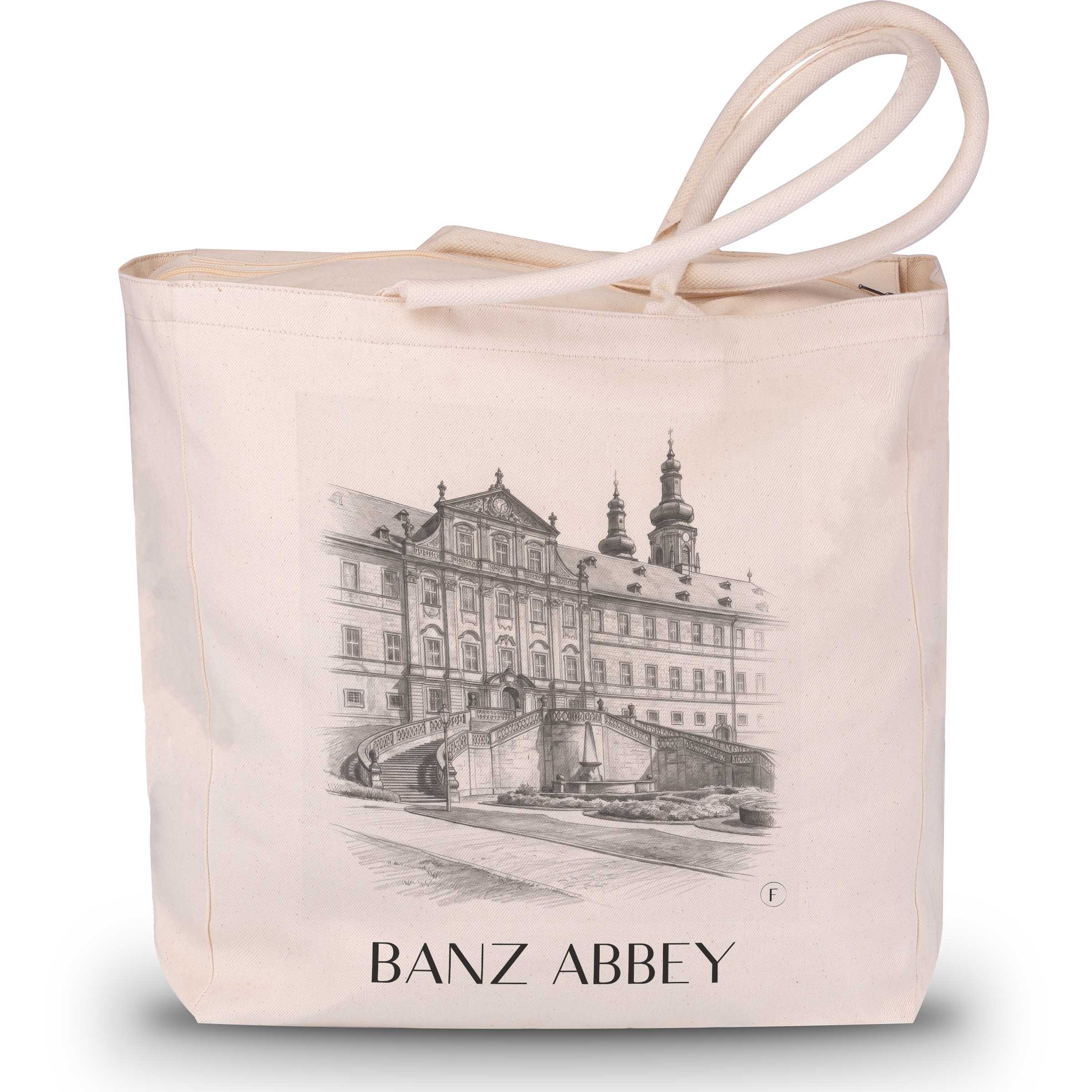 Kloster Banz - Deutschland Tote Bag - Einkaufstasche im Zeichnung Stil