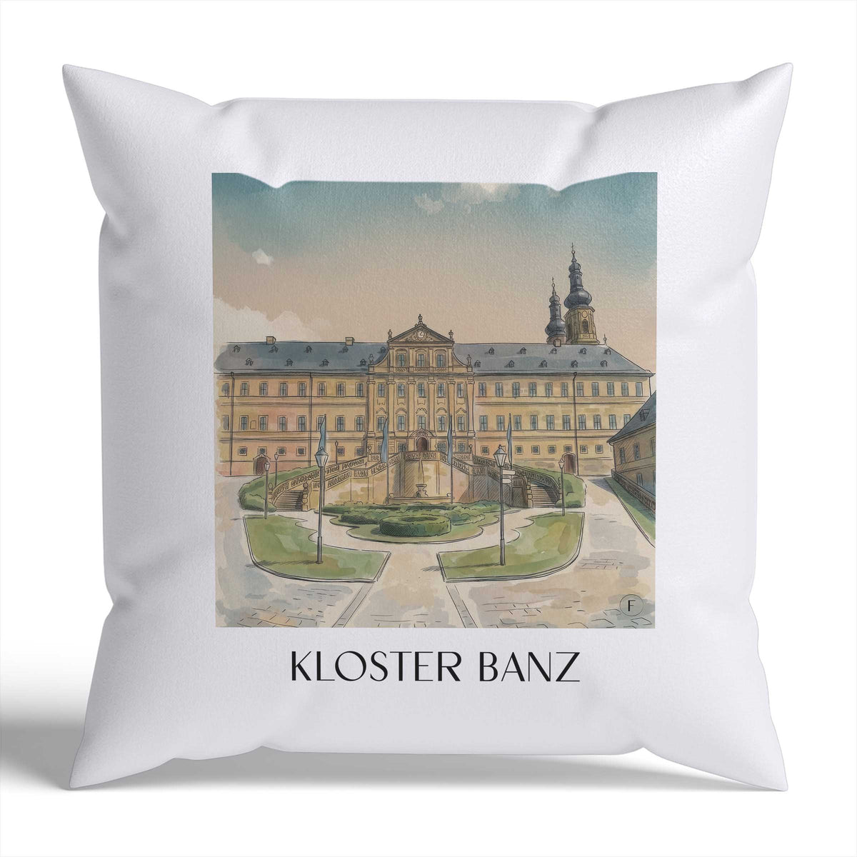kloster-banz-deutschland-deutschland-kissenbezug-aquarell