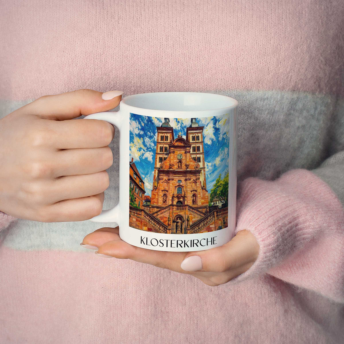 klosterkirche--amorbach-deutschland-kaffeebecher-oil-painting-oelgemaelde