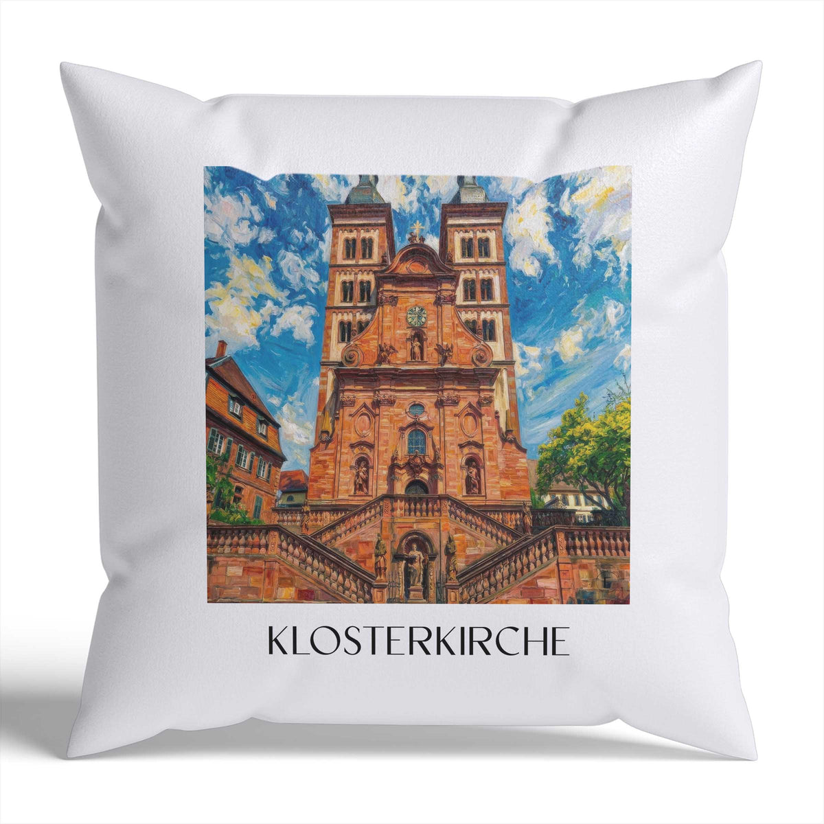 klosterkirche-amorbach-deutschland-kissenbezug-oil-painting-oelgemaelde