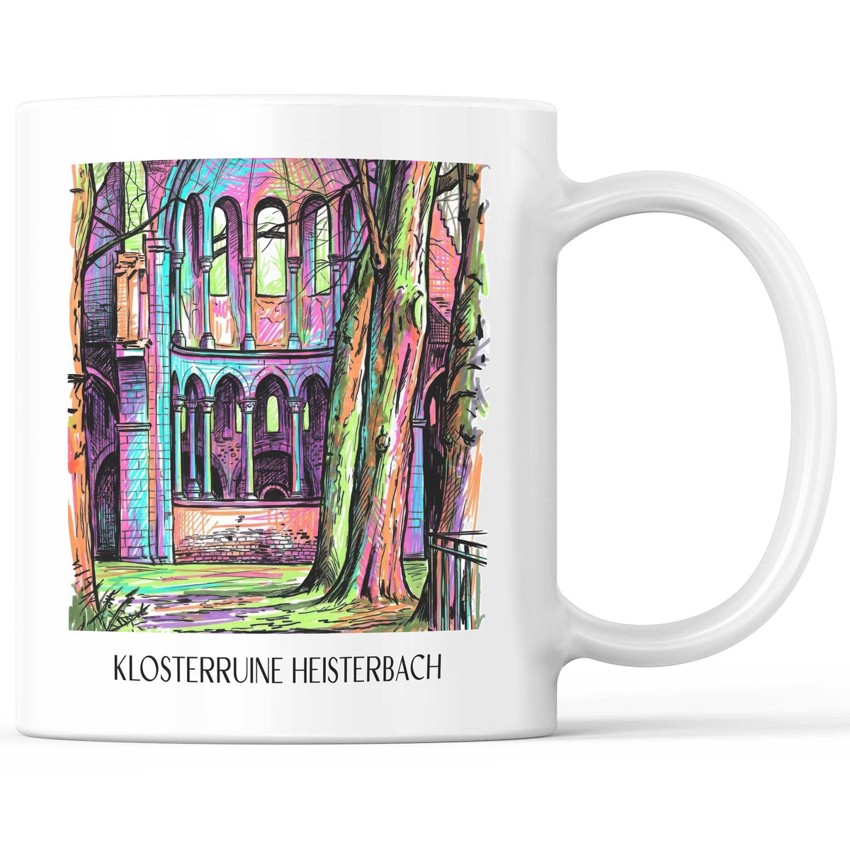 klosterruine-heisterbach-königswinter-deutschland-kaffeebecher-graffiti