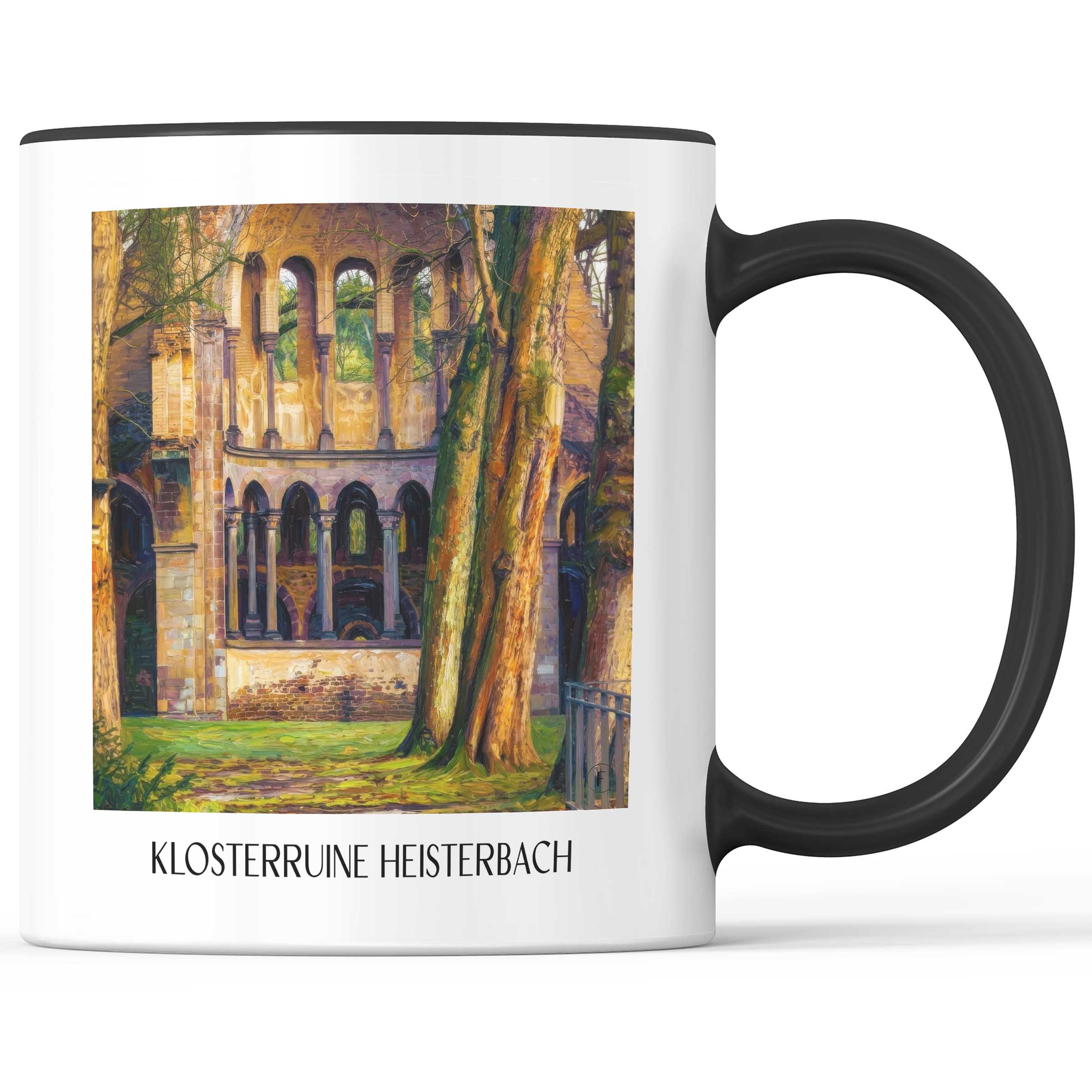 klosterruine-heisterbach-königswinter-deutschland-kaffeebecher-oil-painting-oelgemaelde
